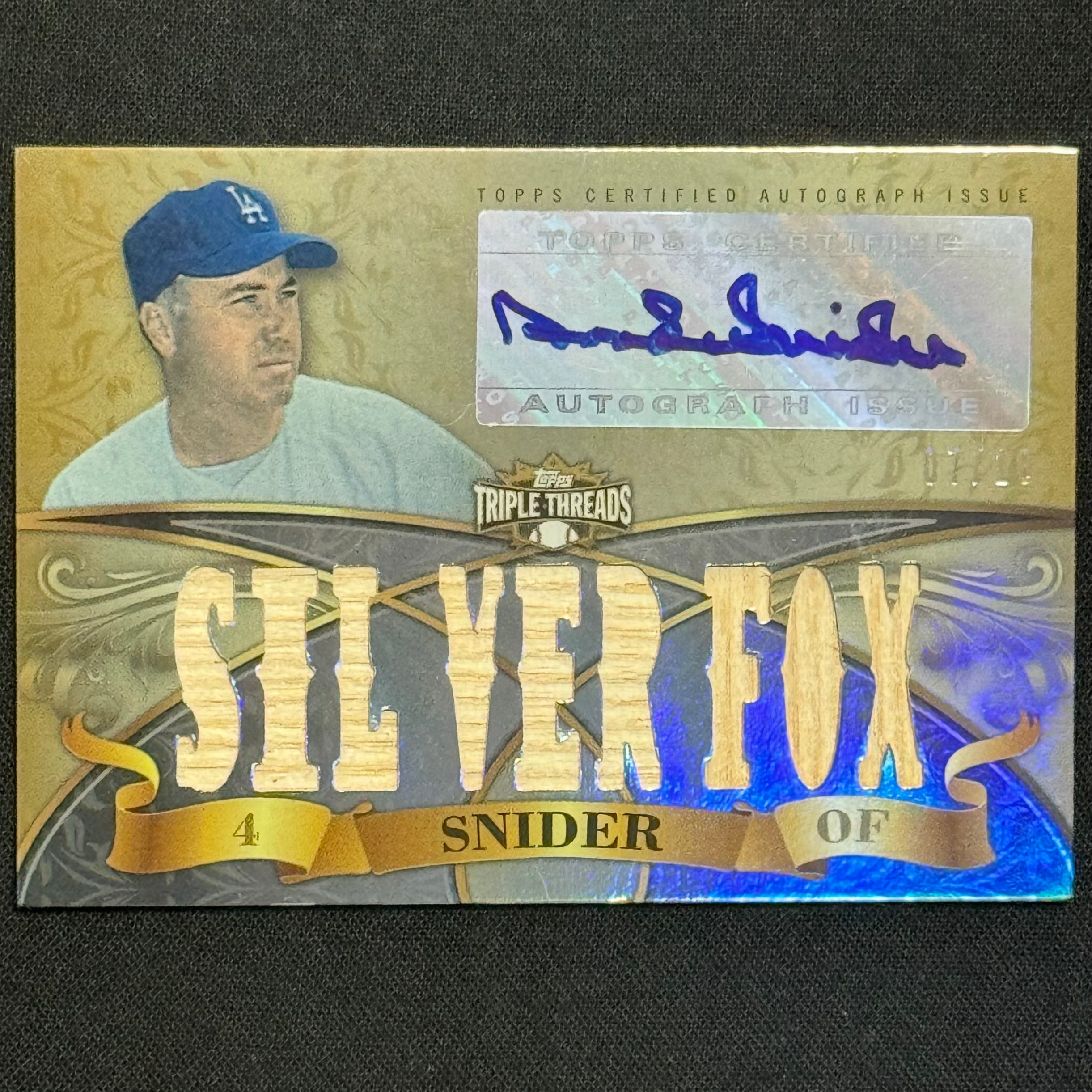 Duke Snyder 2013 Topps Triple Threads #TTAR-DSN2 Relic Auto #/18
