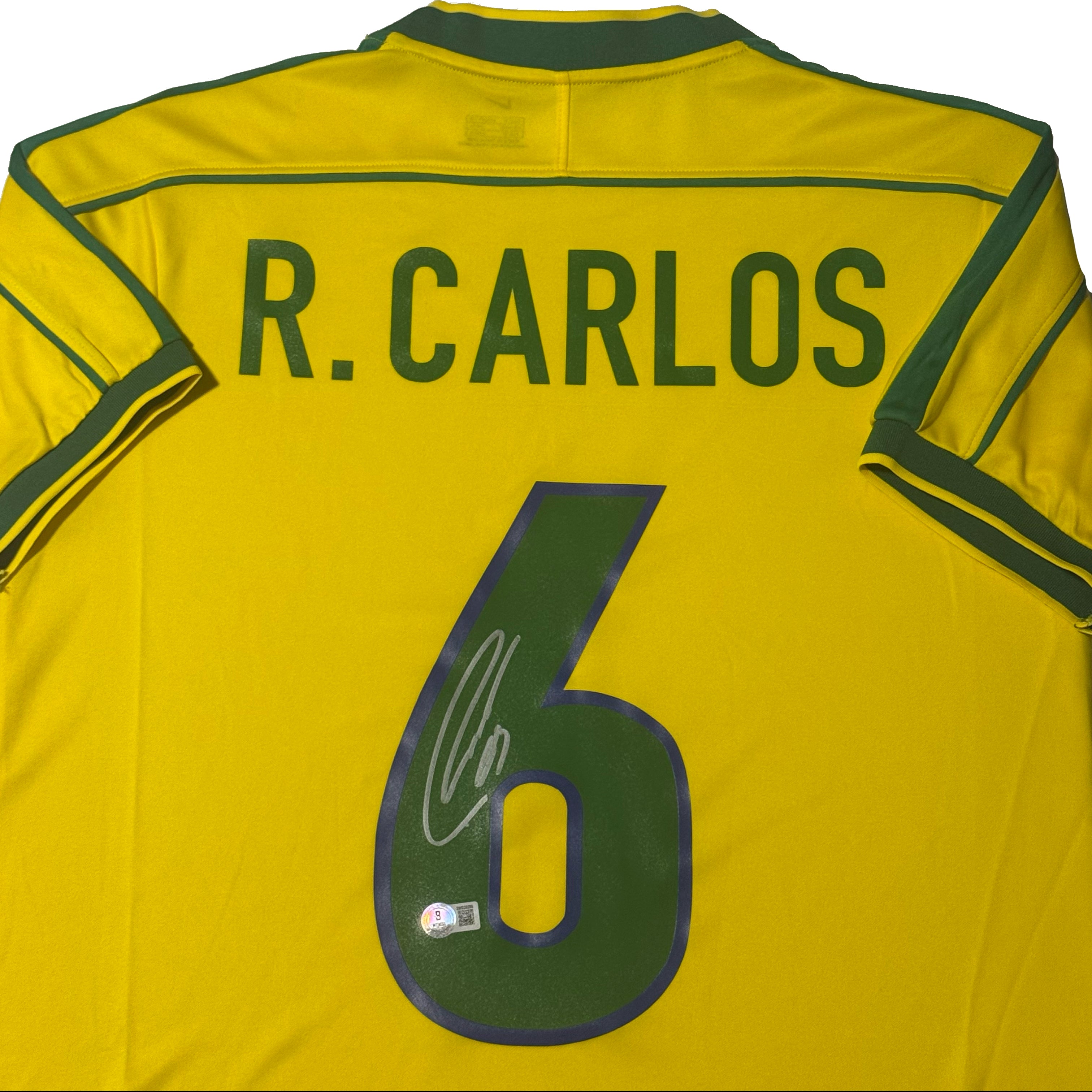 Roberto Carlos Signed Brazil Jersey