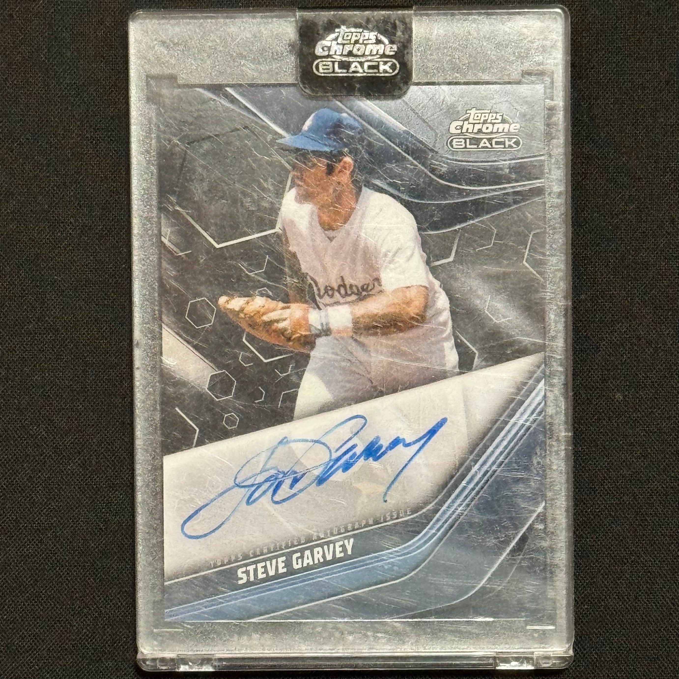Steve Garvey 2023 Topps Chrome Black #CBA-SG Auto