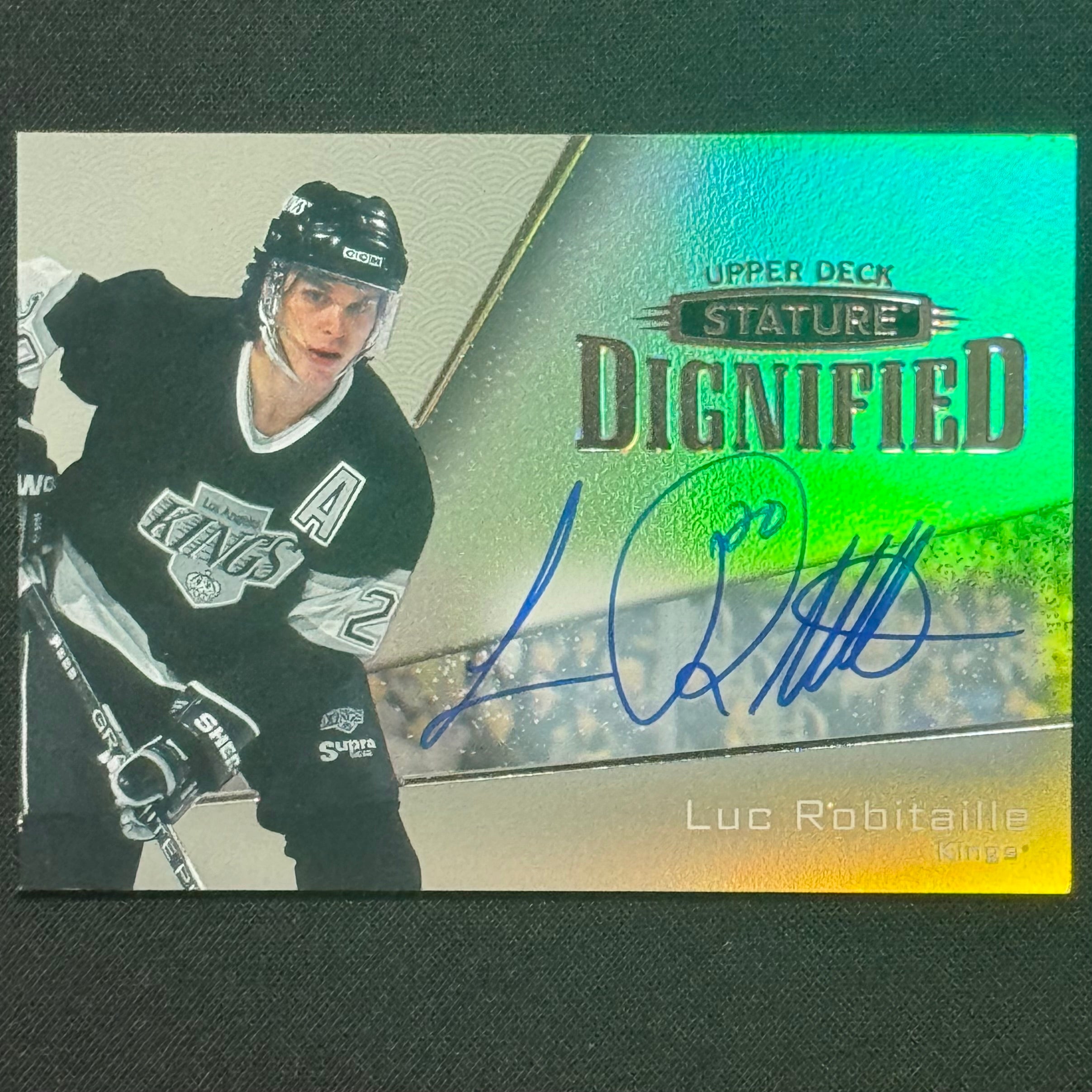 Luc Robitaille Upper Deck Stature Dignified #D-9 Auto