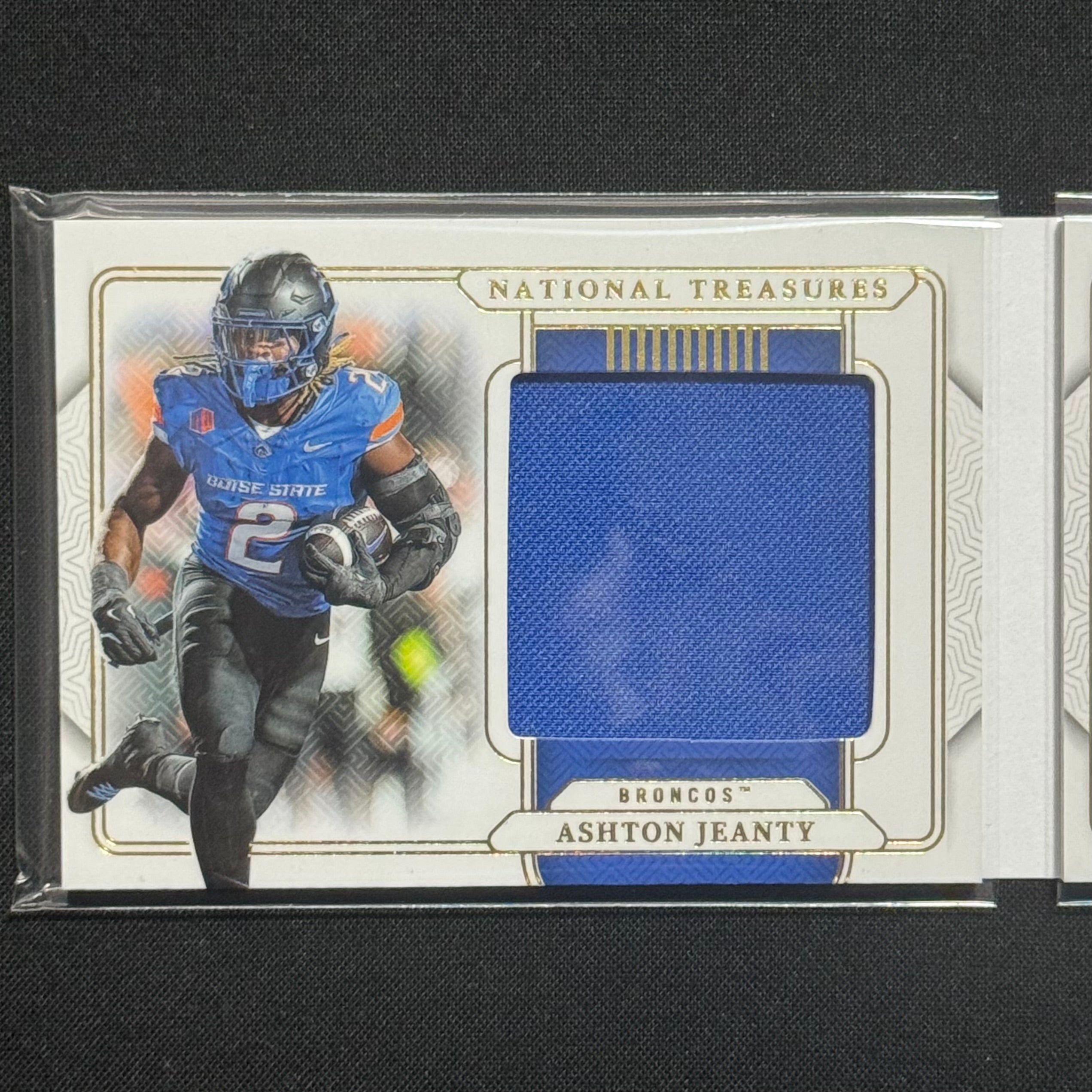 Ashton Jeanty 2025 Panini National Treasures Collegiate Booklet #CMSB-AJY RPA #/99