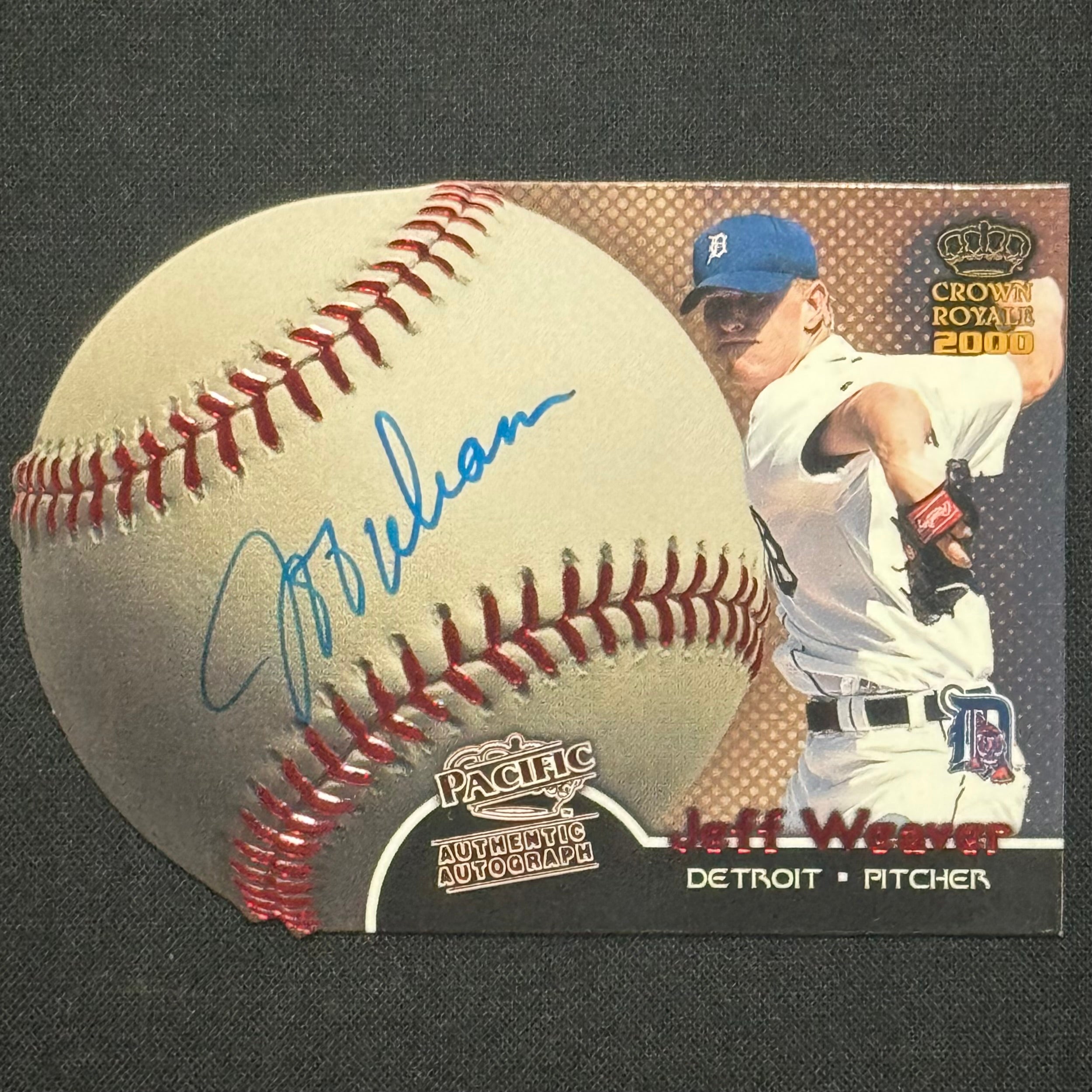 Jeff Weaver 2000 Crown Royale Sweet Spot Signature #8 Auto