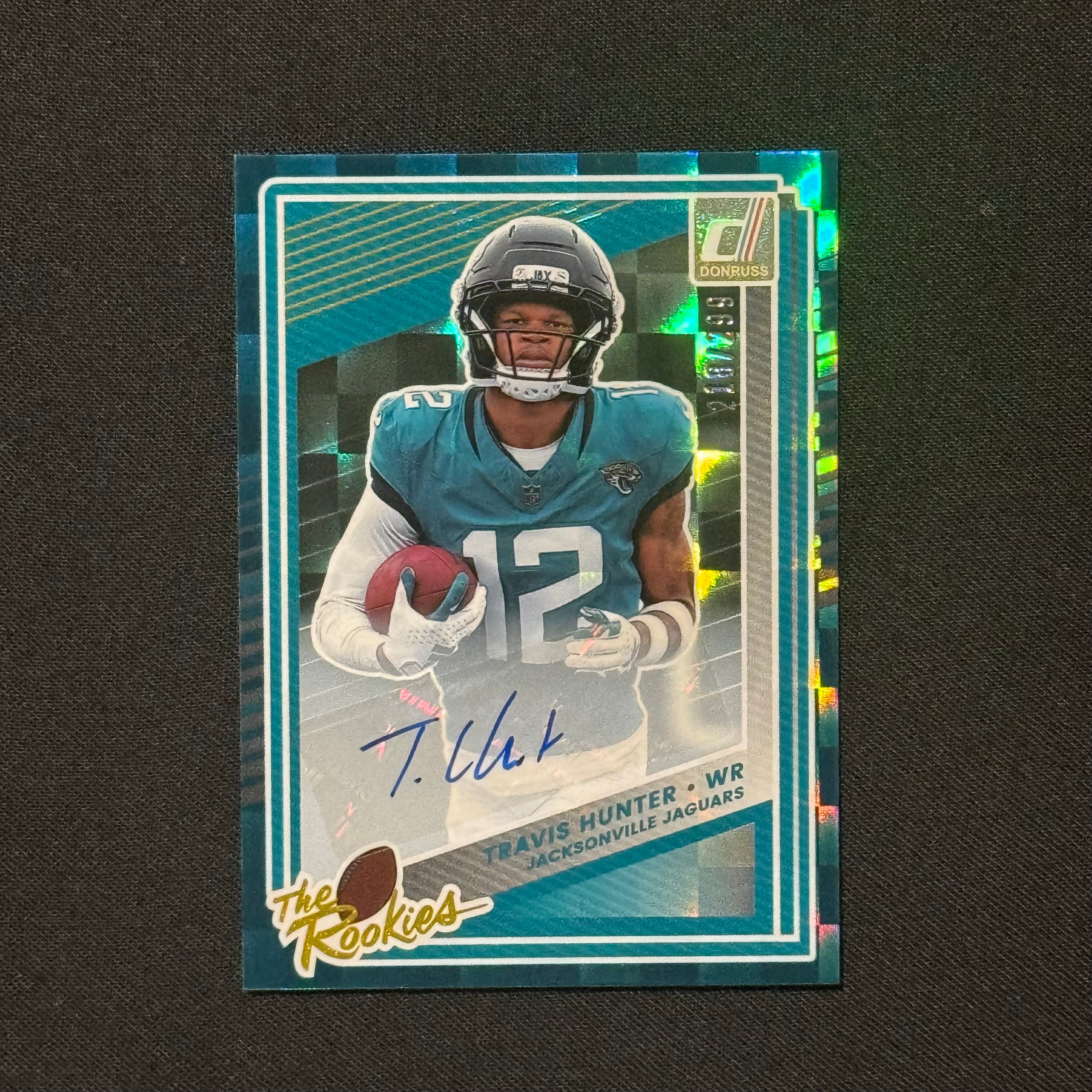Travis Hunter 2025 Donruss The Rookies Autographs #3 RC #/299