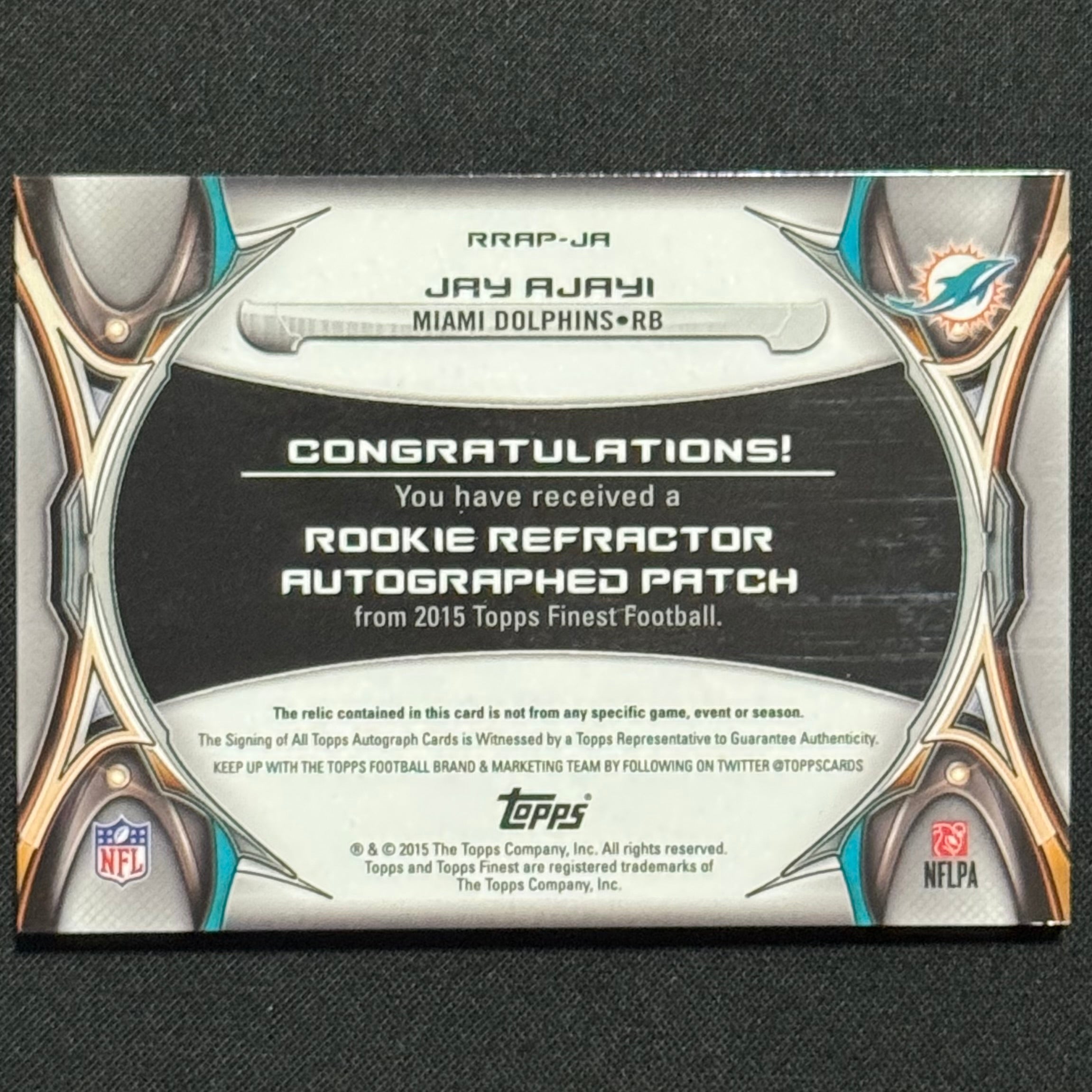 Jay Ajayi 2015 Topps Finest #RRAP-JA RPA