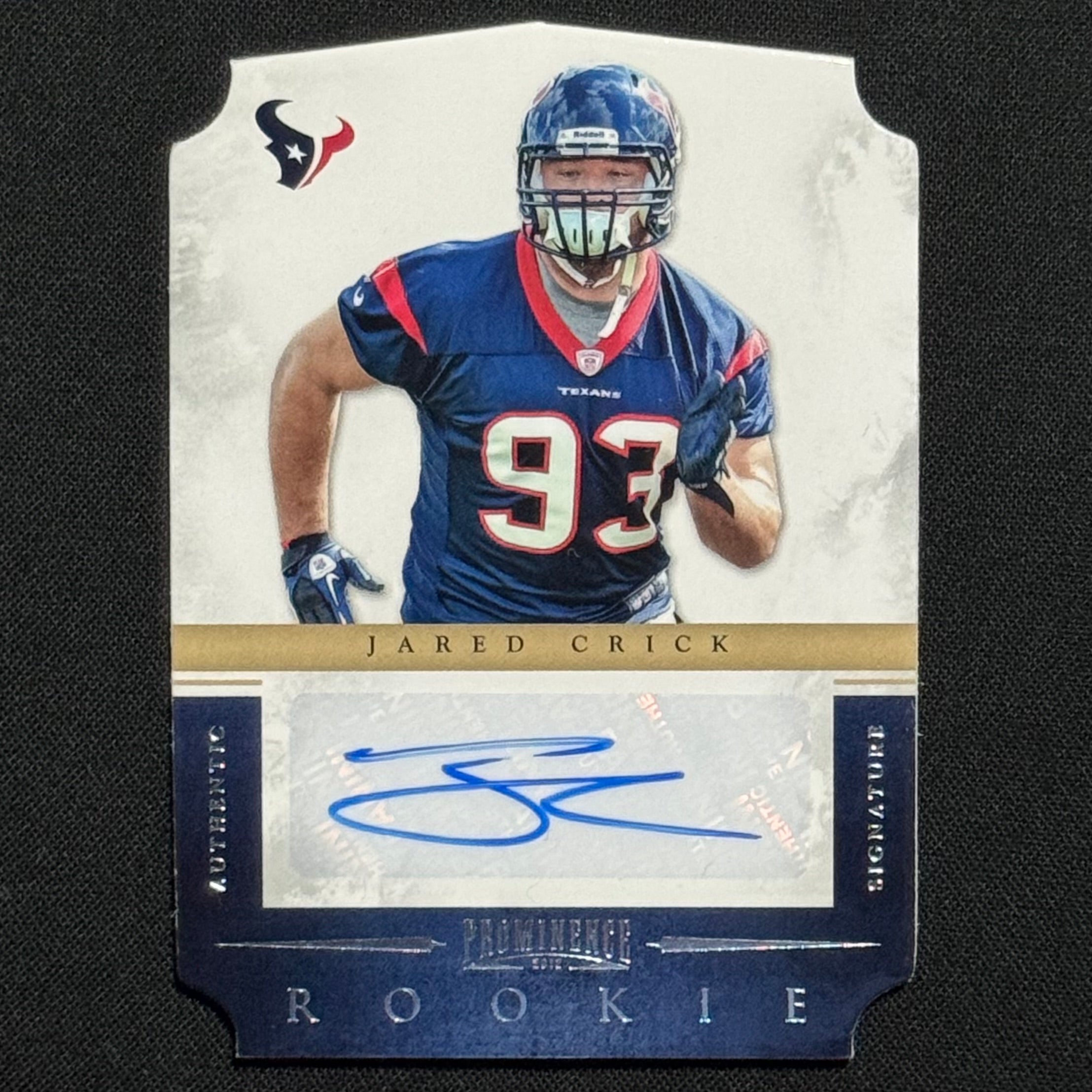 Jared Crick 2012 Panini Prominence Football Die Cut #190 RC Auto #/499