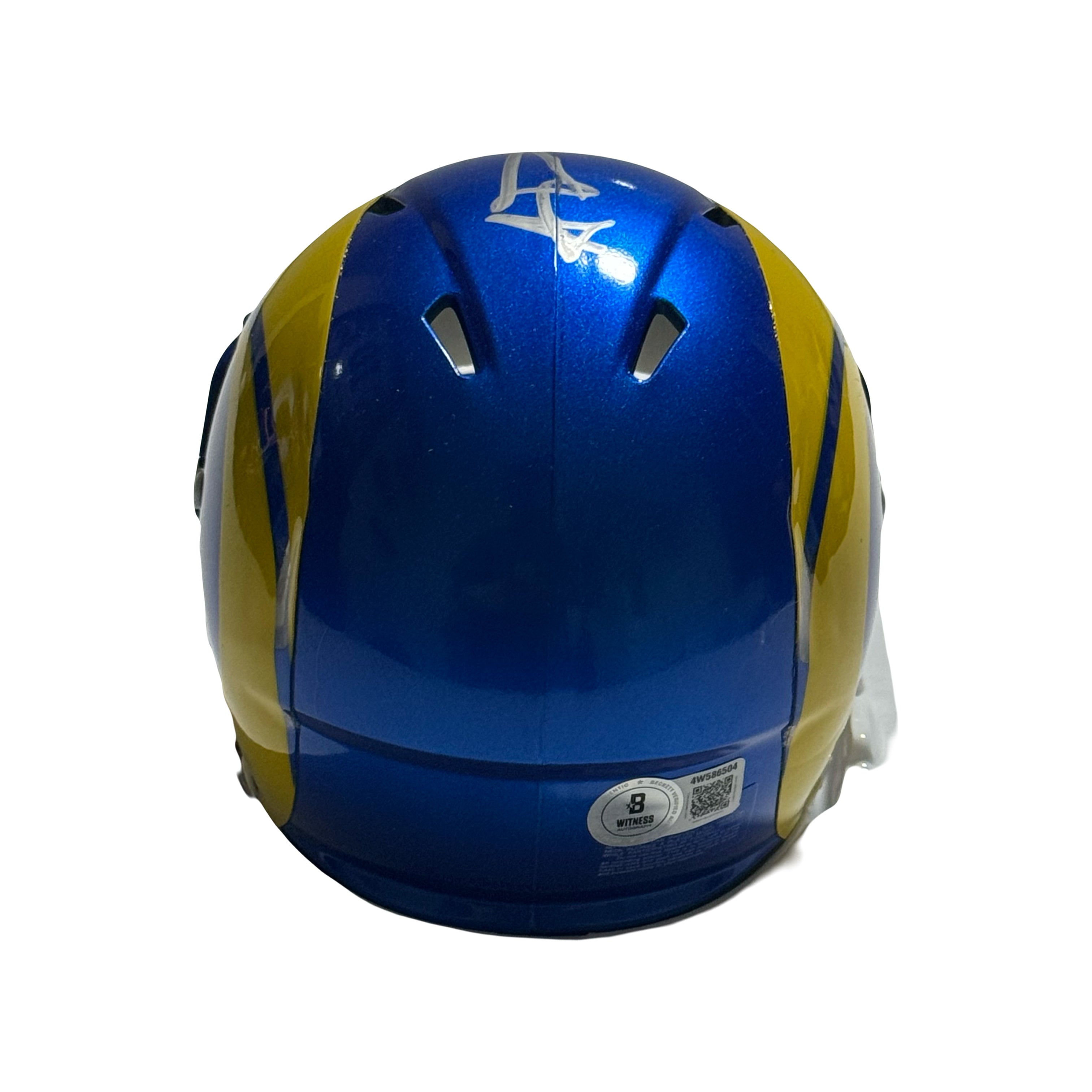 Aaron Donald Signed Rams Speed Mini Helmet