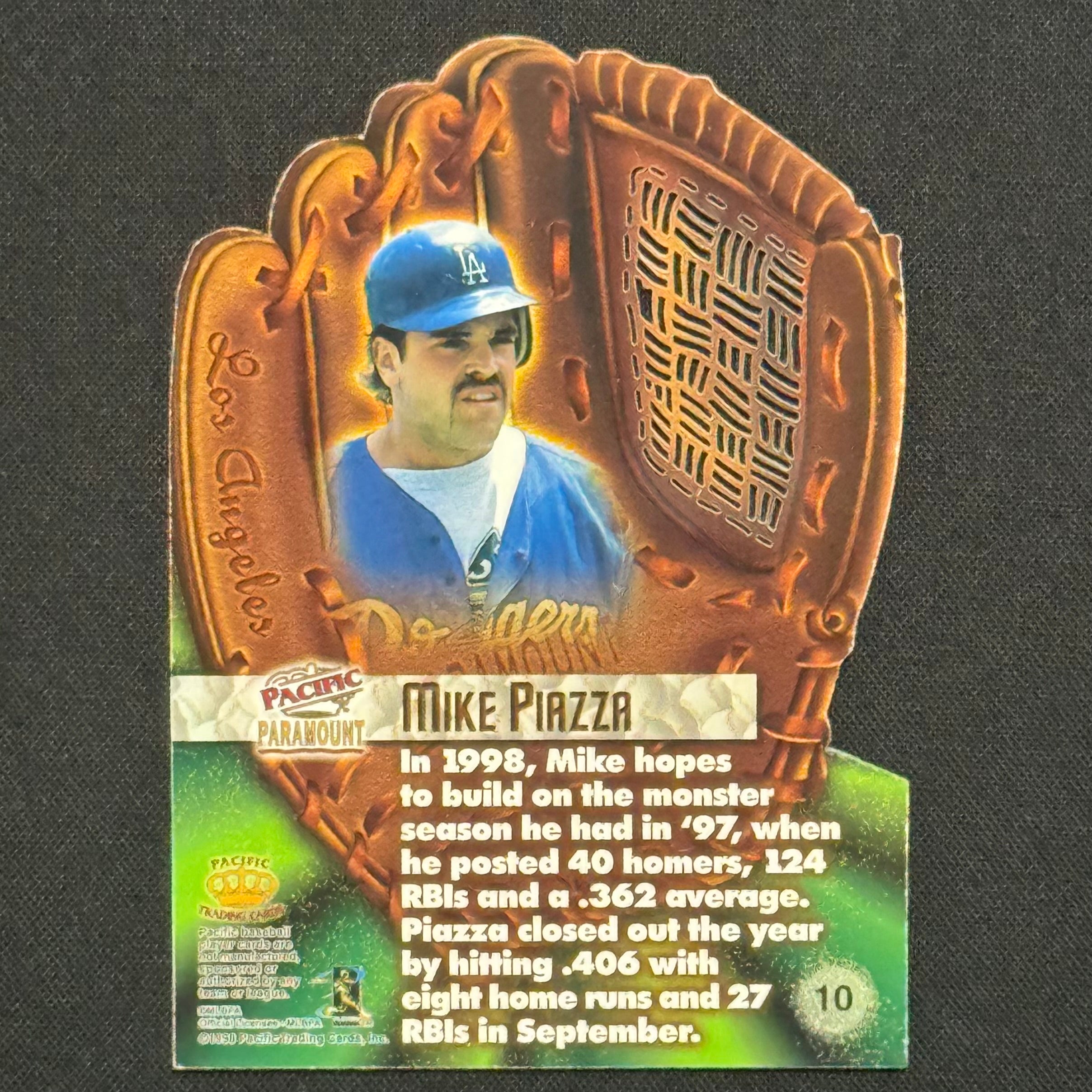 Mike Piazza 1998 Pacific Paramount Die Cut #