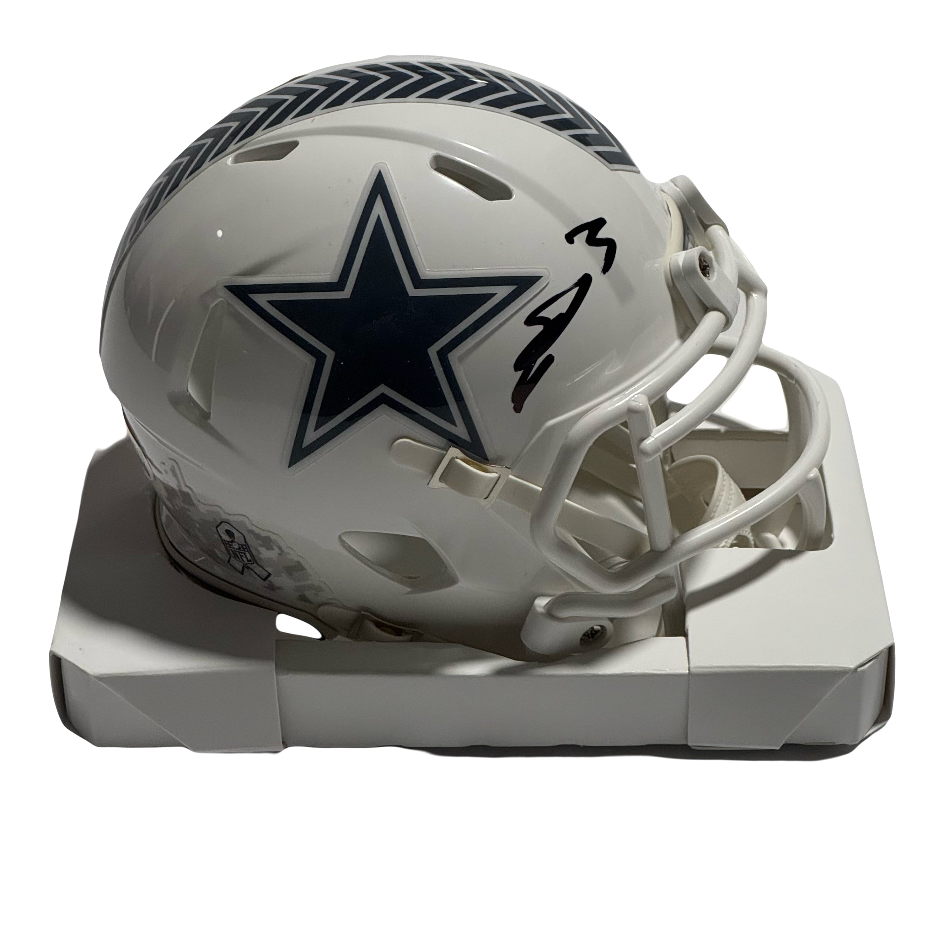 George Pickens Signed Cowboys Salute to Service Alternate Speed Mini Helmet