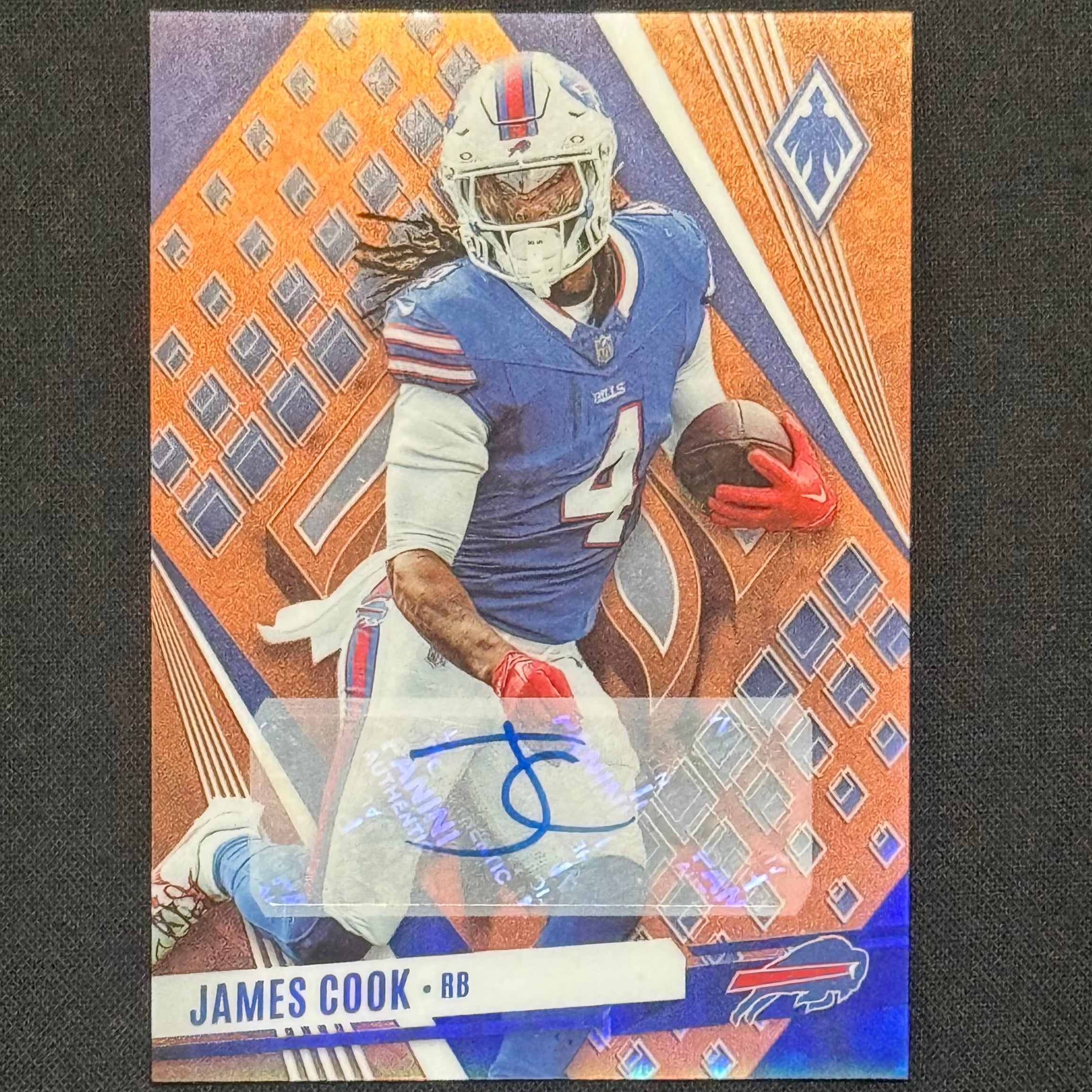 James Cook Panini Phoenix Orange #43 Auto #/50