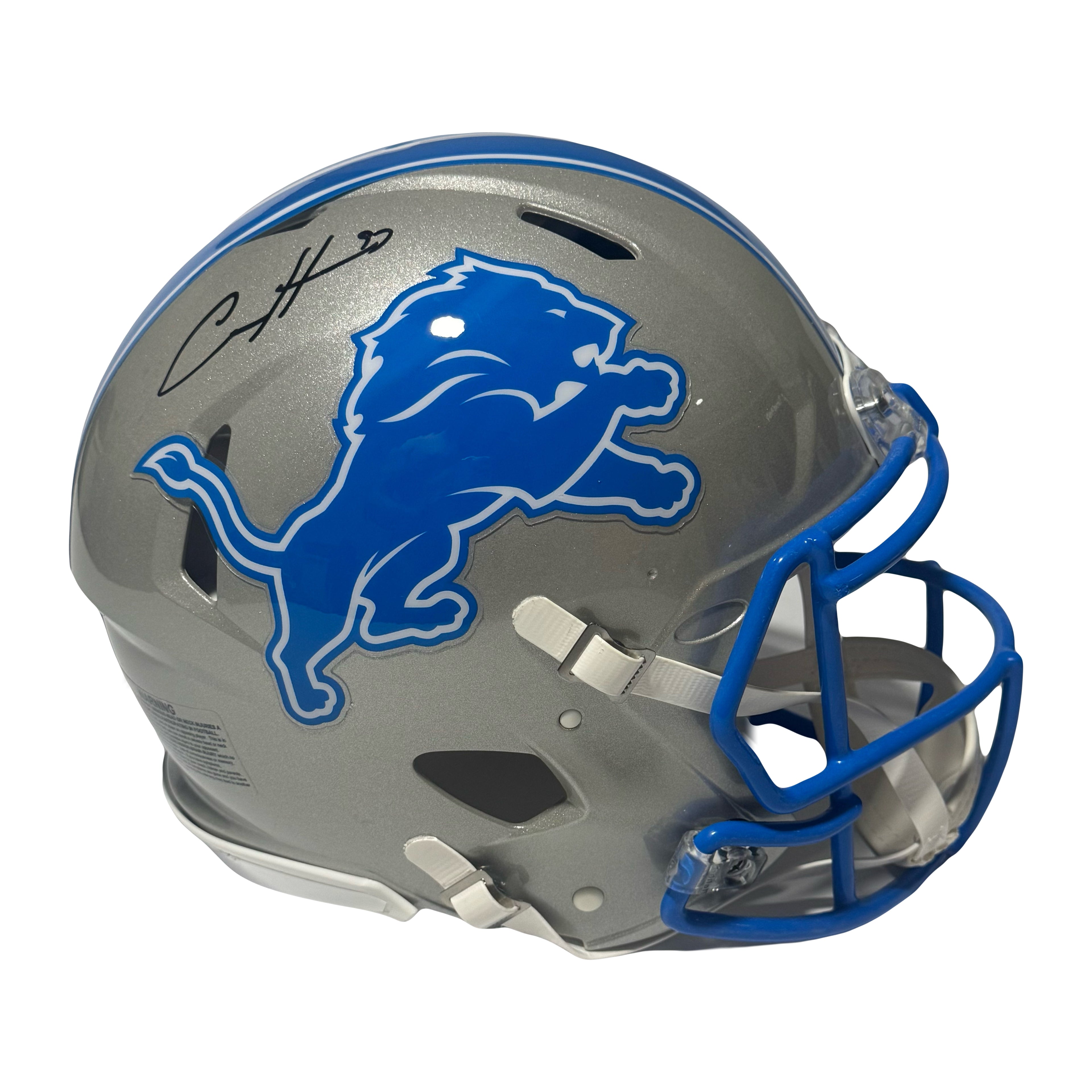 Aiden Hutchinson Signed Lions Full Size Authentic Helmet