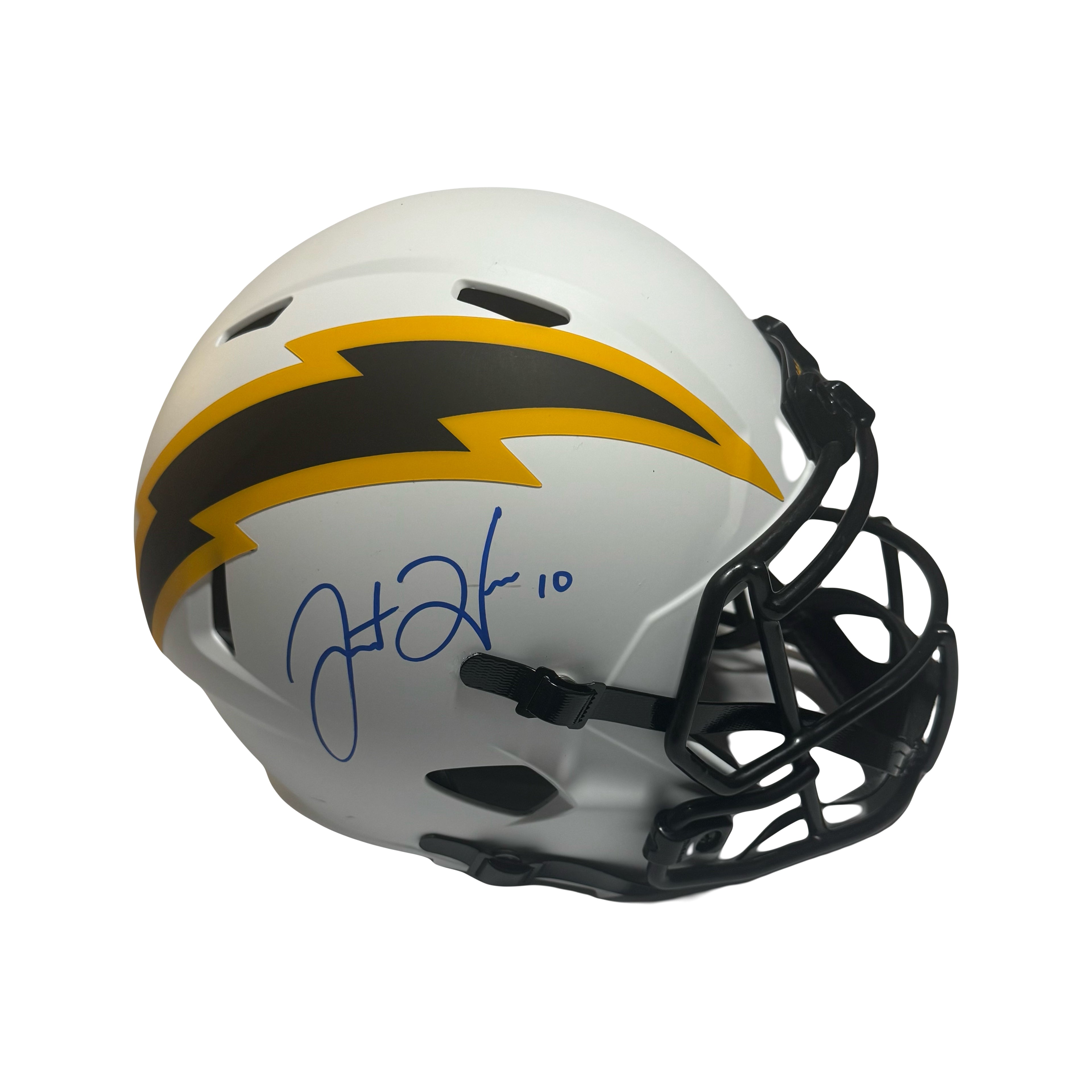 Justin Herbert Signed Chargers Full-Size Lunar Eclipse Alternate Speed Helmet