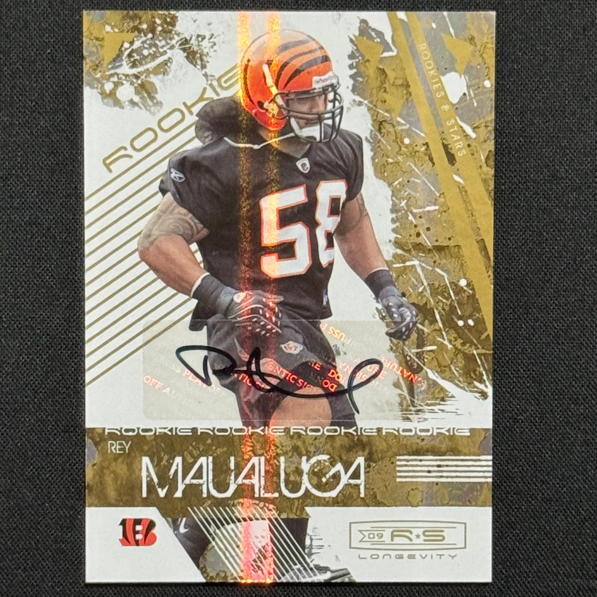 Rey Maualuga 2009 Rookies & Stars Auto Autograph #186 RC #/100