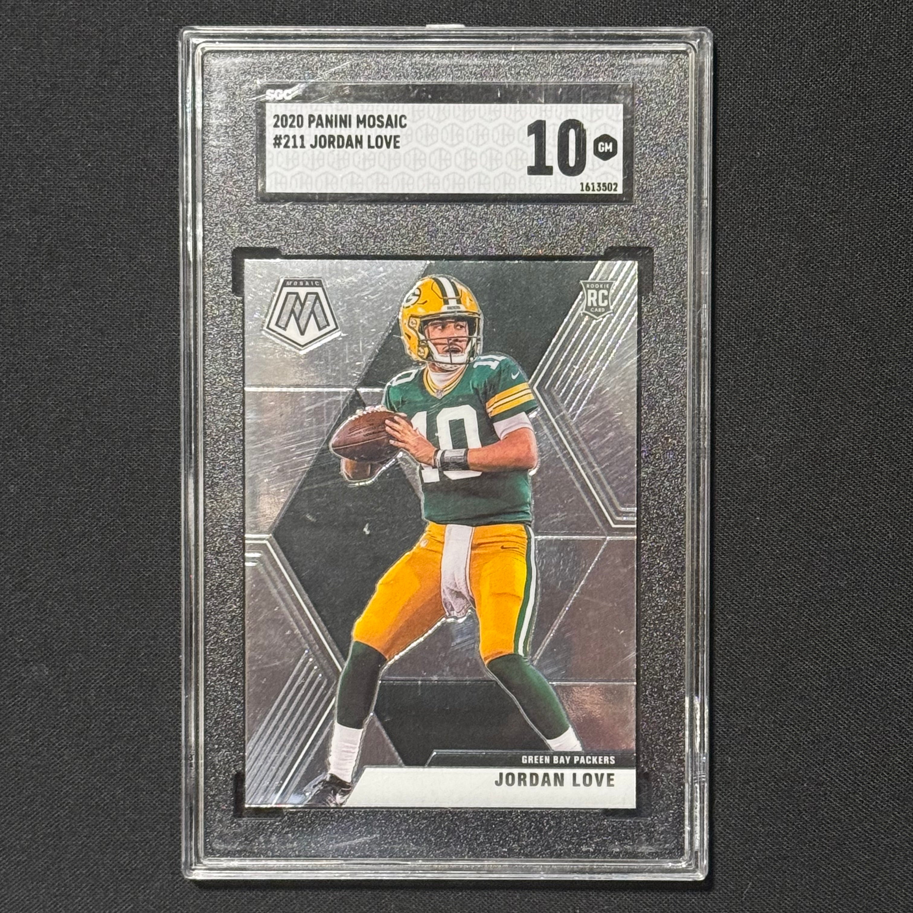 Jordan Love 2020 Panini Mosaic #211 RC (SGC 10)