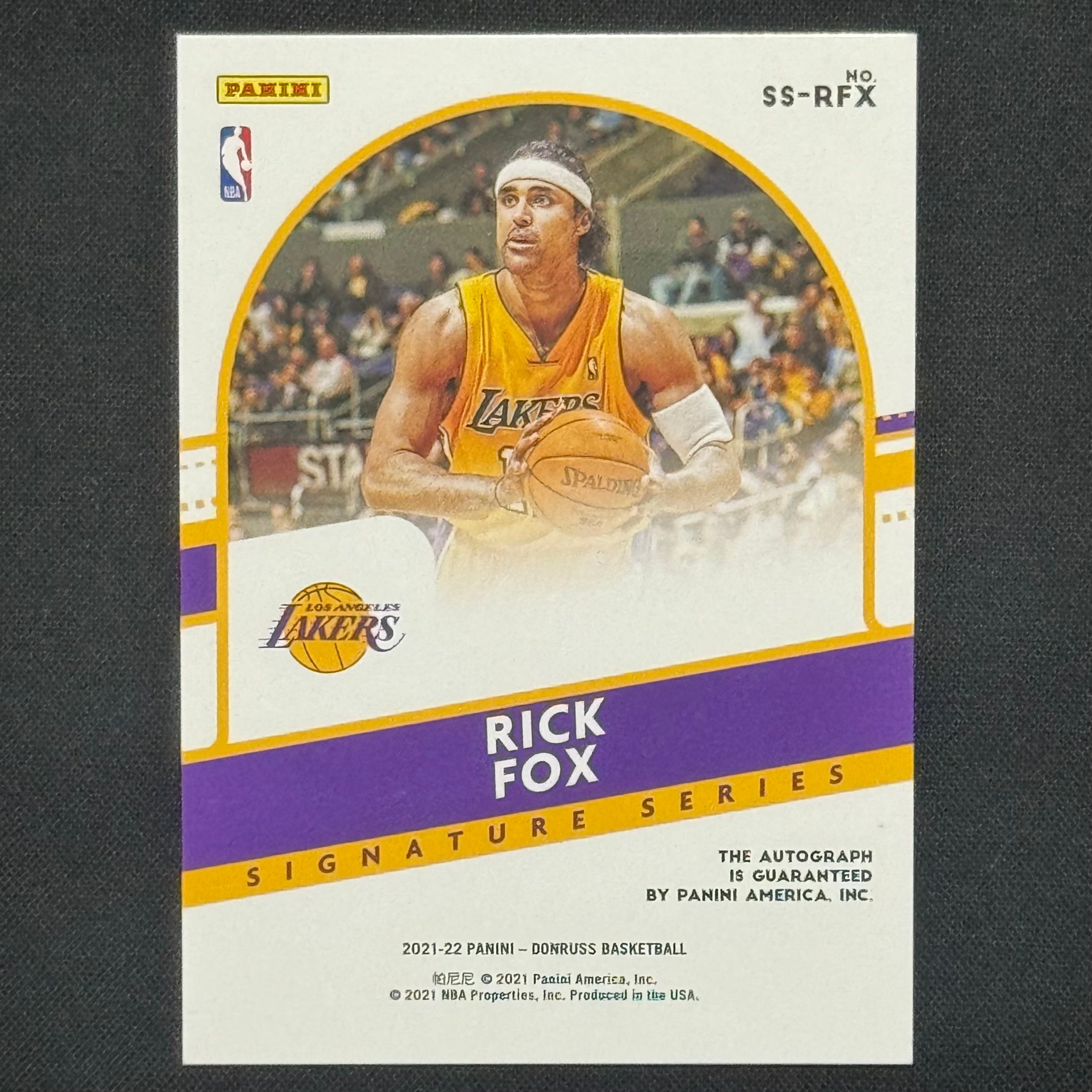Rick Fox 2021-22 Panini Donruss Signature Series #SS-RFX Auto