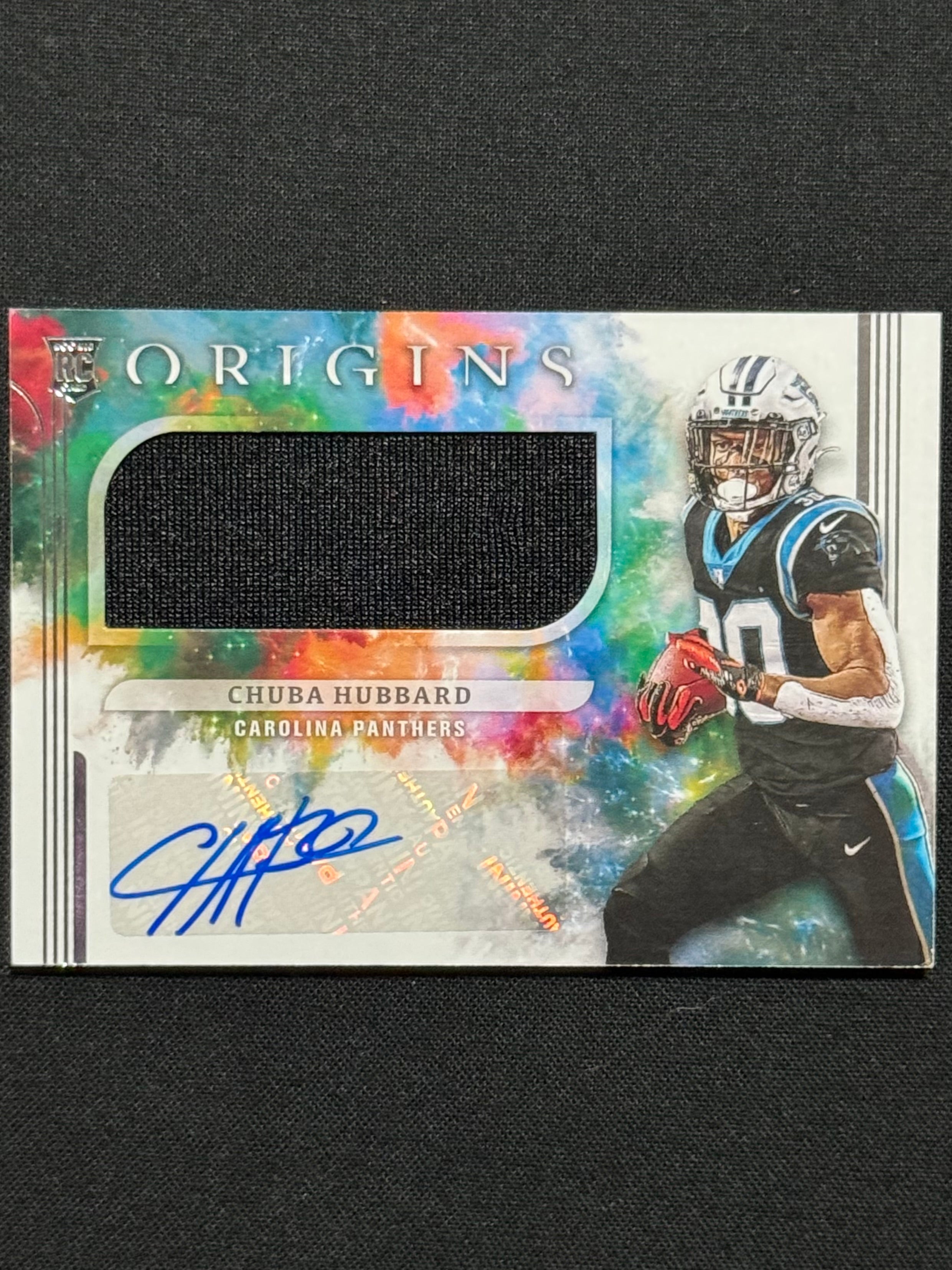 Chuba Hubbard 2021 Panini Origins #186 RPA