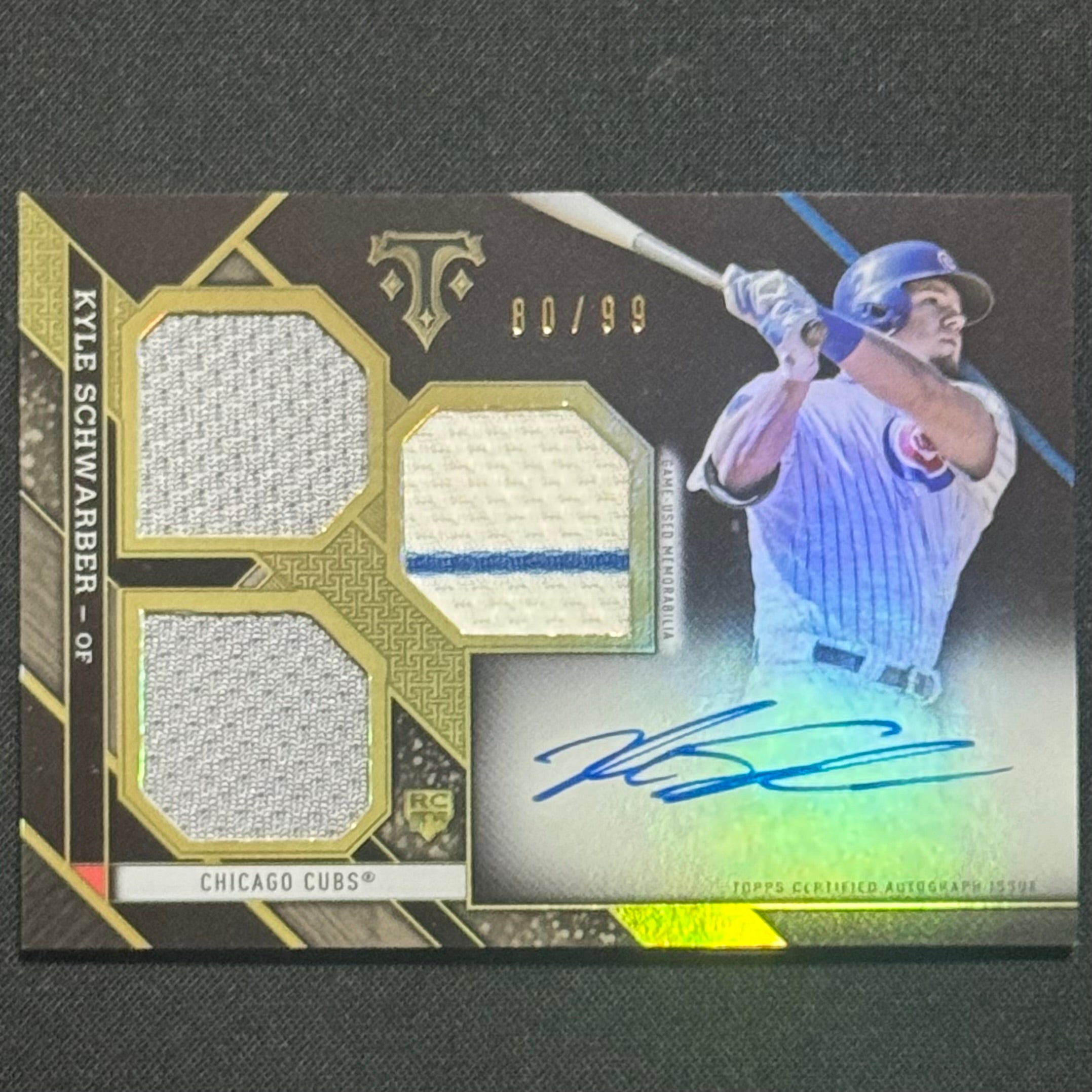 Kyle Schwarber 2016 Topps Triple Threads Rookie Future Phenoms #RFP-KS RPA #/99