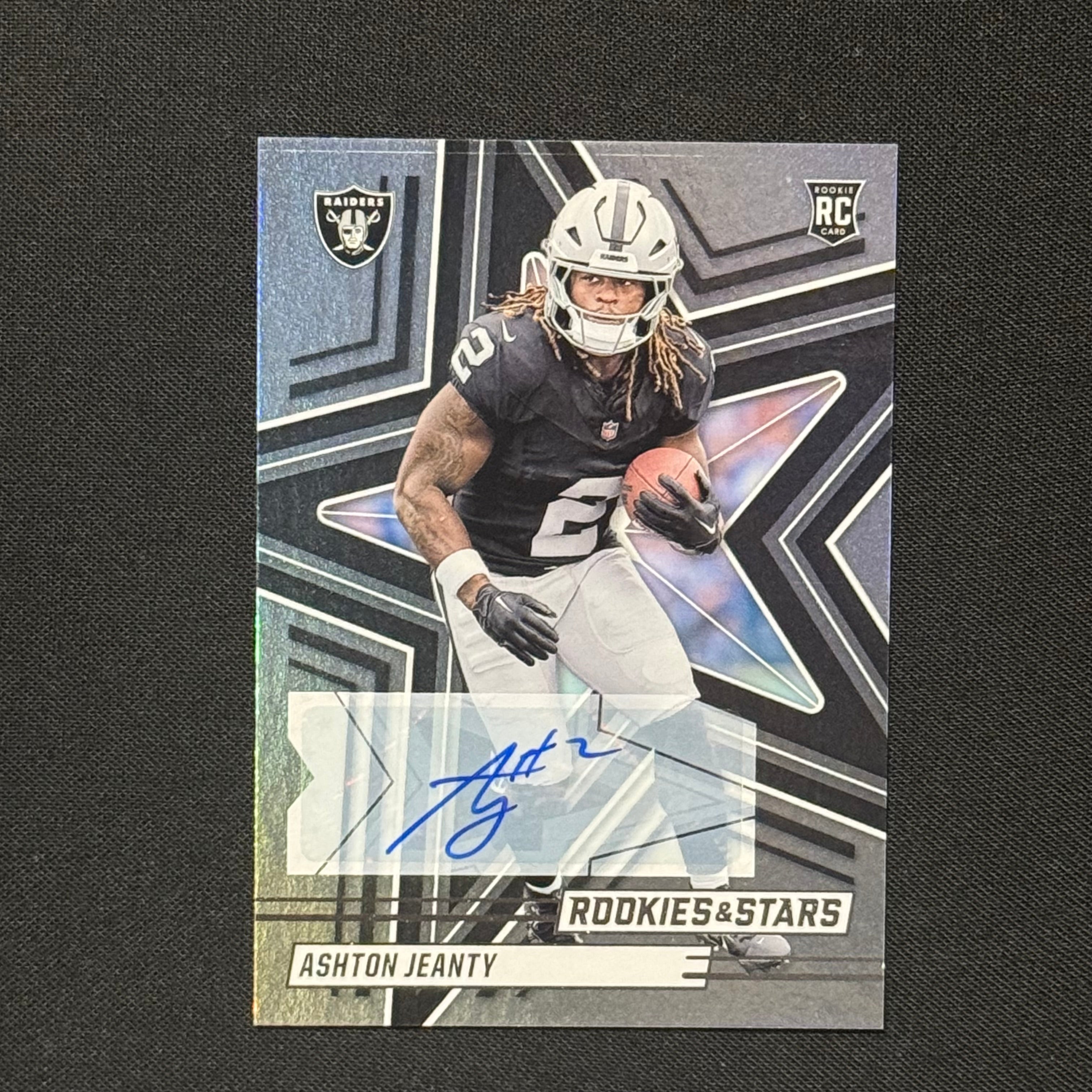 Ashton Jeanty 2025 Panini Rookies and Stars Signatures #106 RC