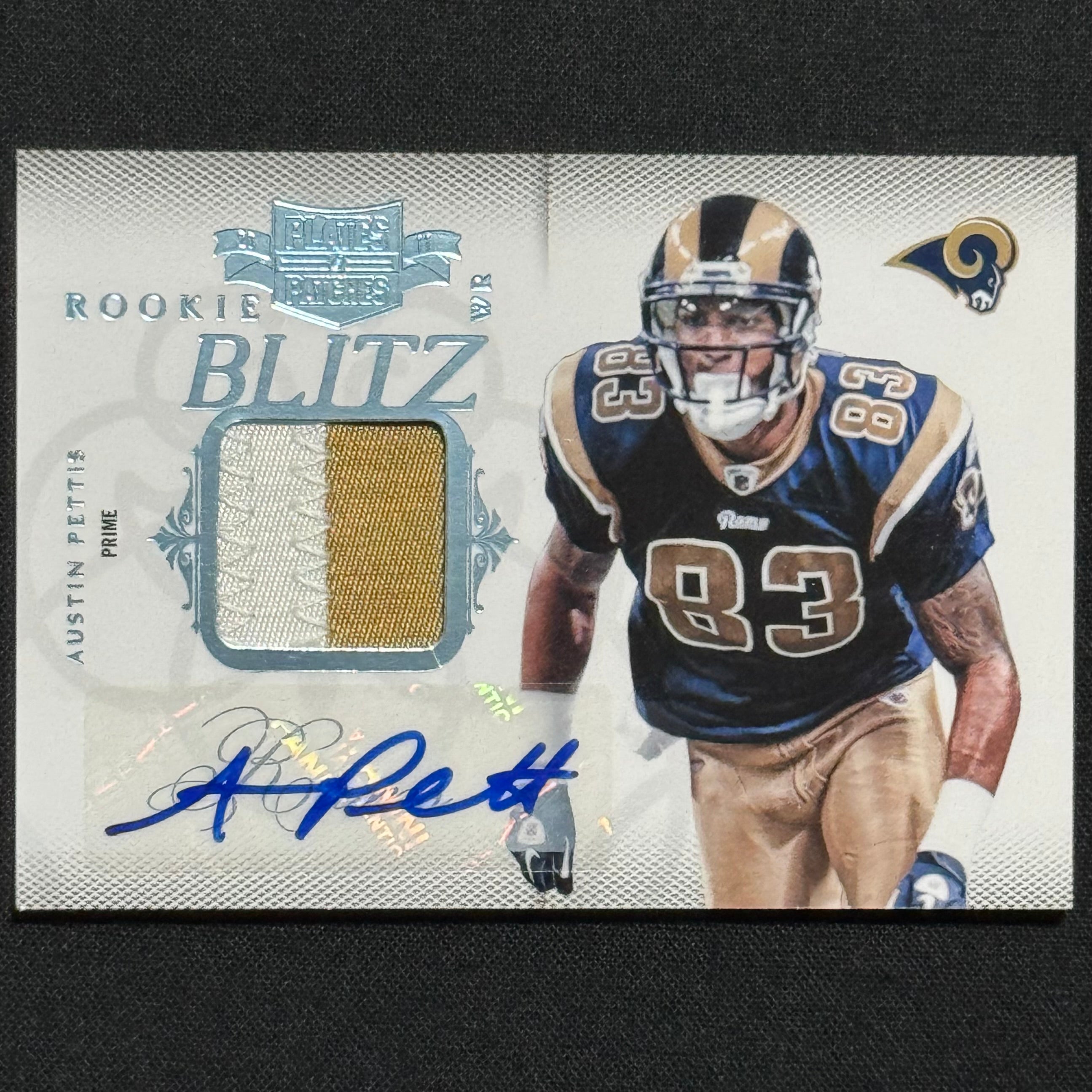 Austin Pettis 2011 Plates & Patches Rookie Blitz #29 RPA #/25