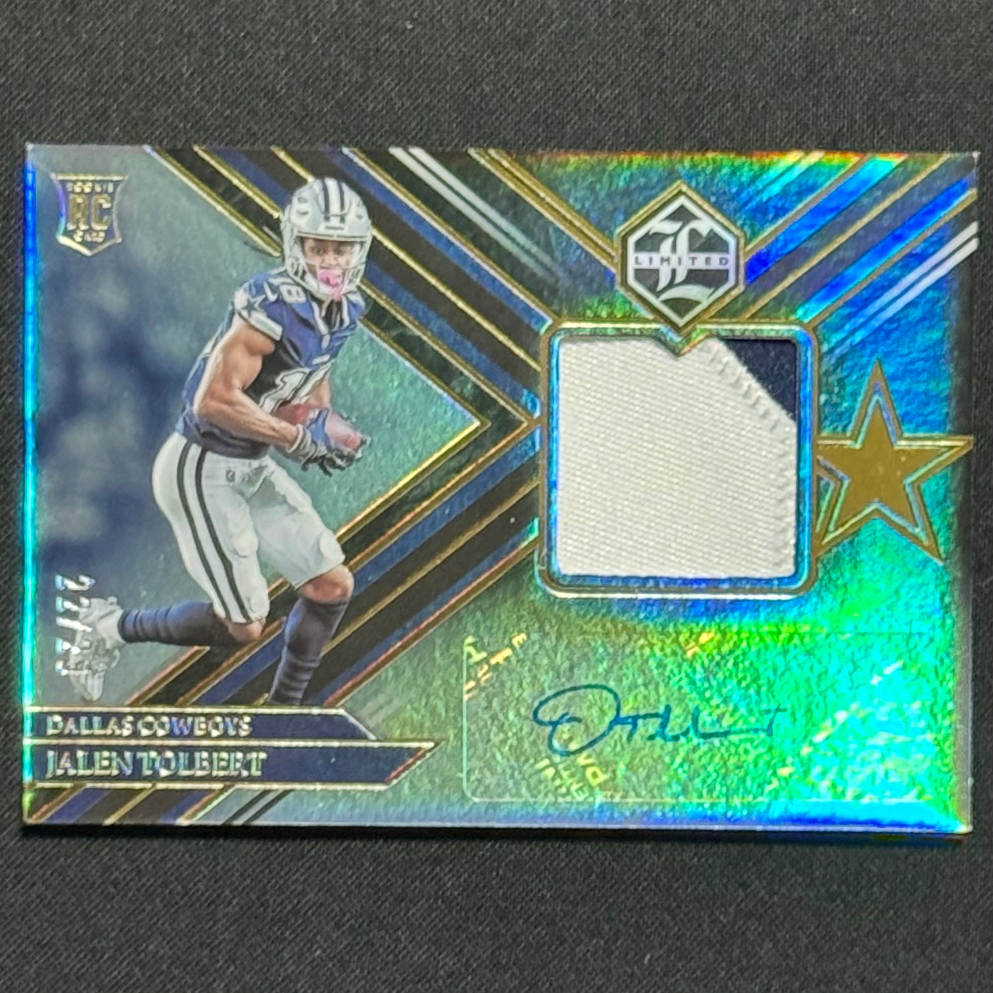 Jalen Tolbert 2022 Panini Limited Holographic Spotlight #127 RAP #/29