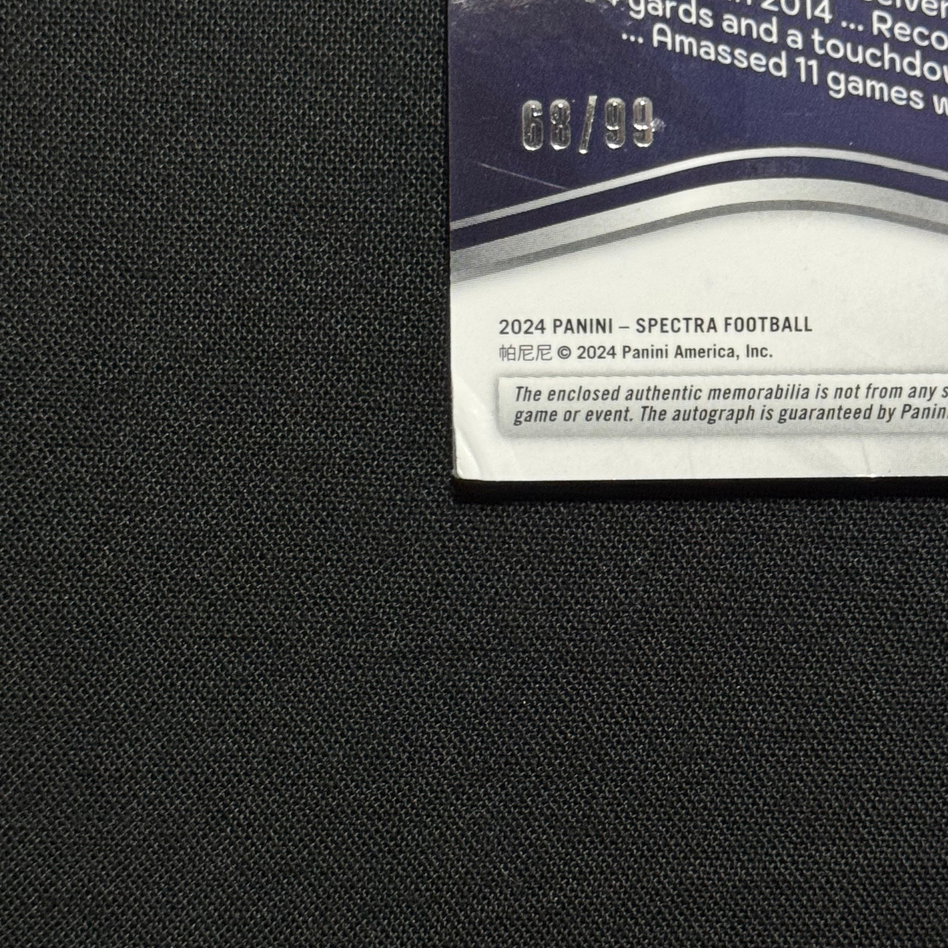 Troy Franklin 2024 Panini Spectra Prizm #212 RPA #/99