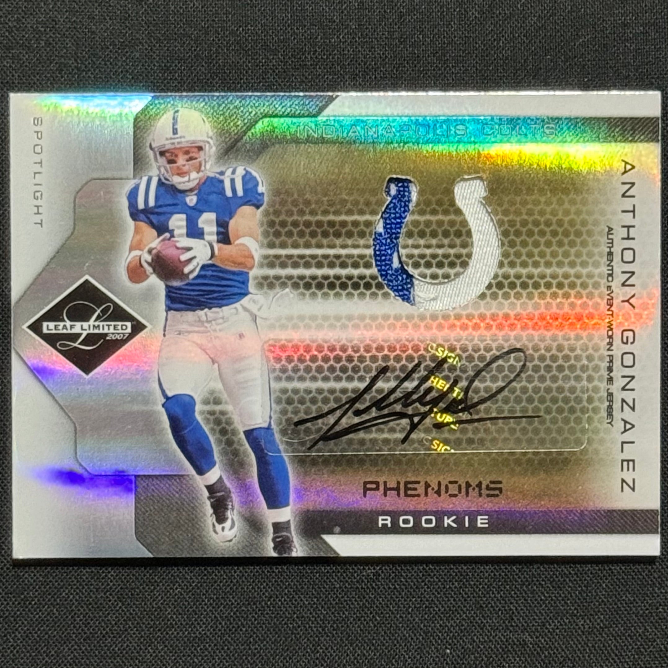 Anthony Gonzalez 2007 Donruss Leaf Limited College Phenoms #302 RPA #/25