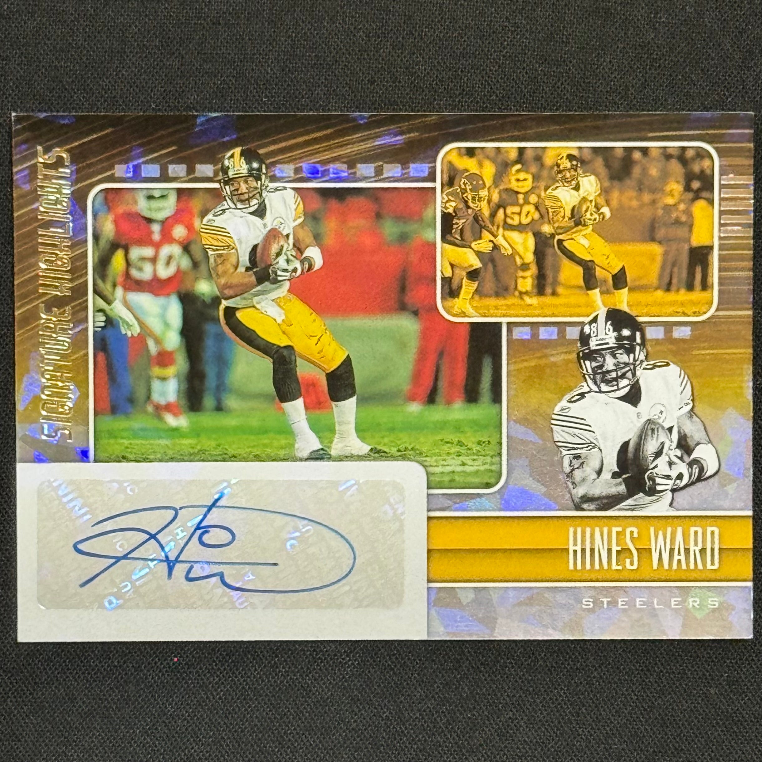 Hines Ward 2021 Panini Signature Highlights #SH7 Auto