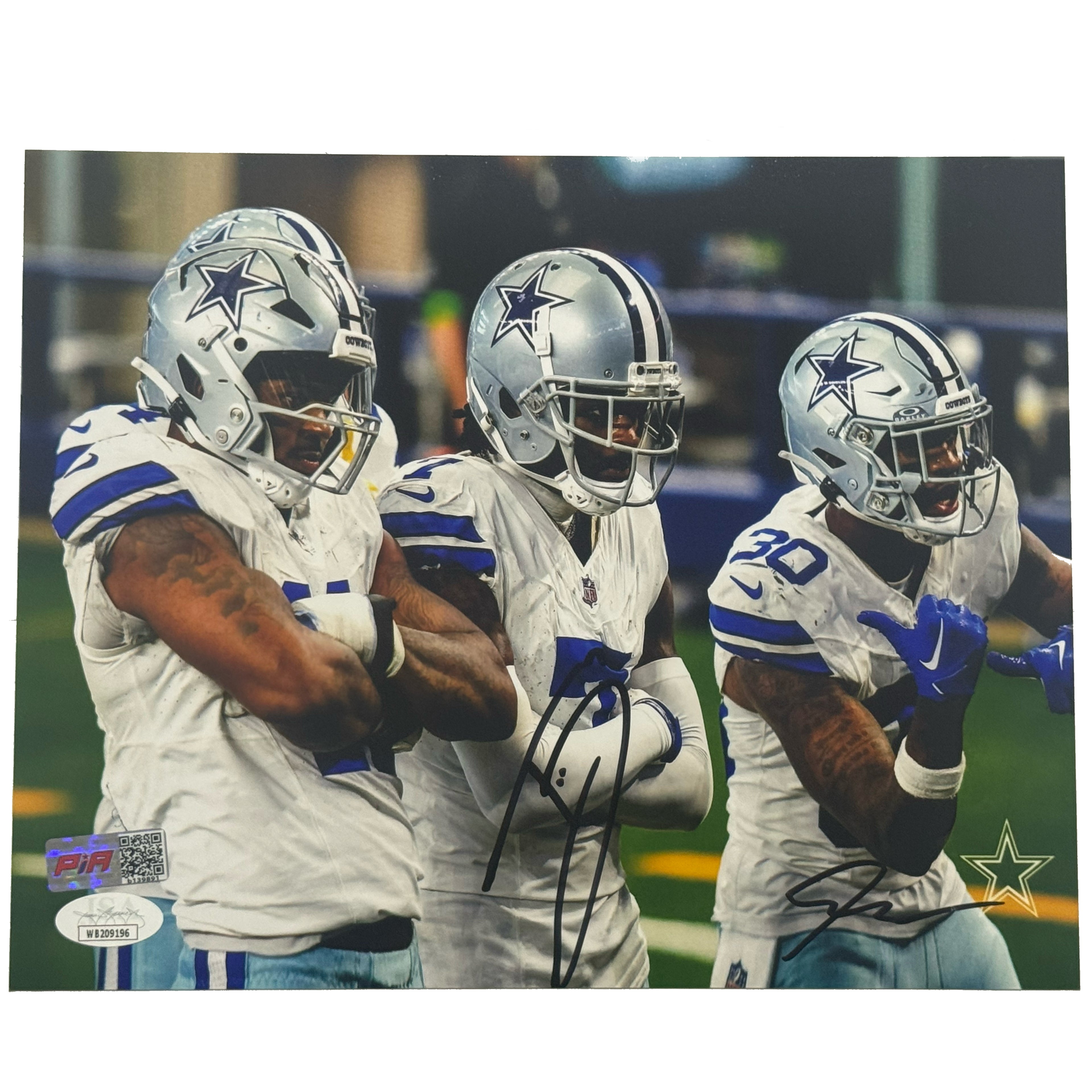 Trevon Diggs & Juanyeh Thomas Signed Cowboys Photo