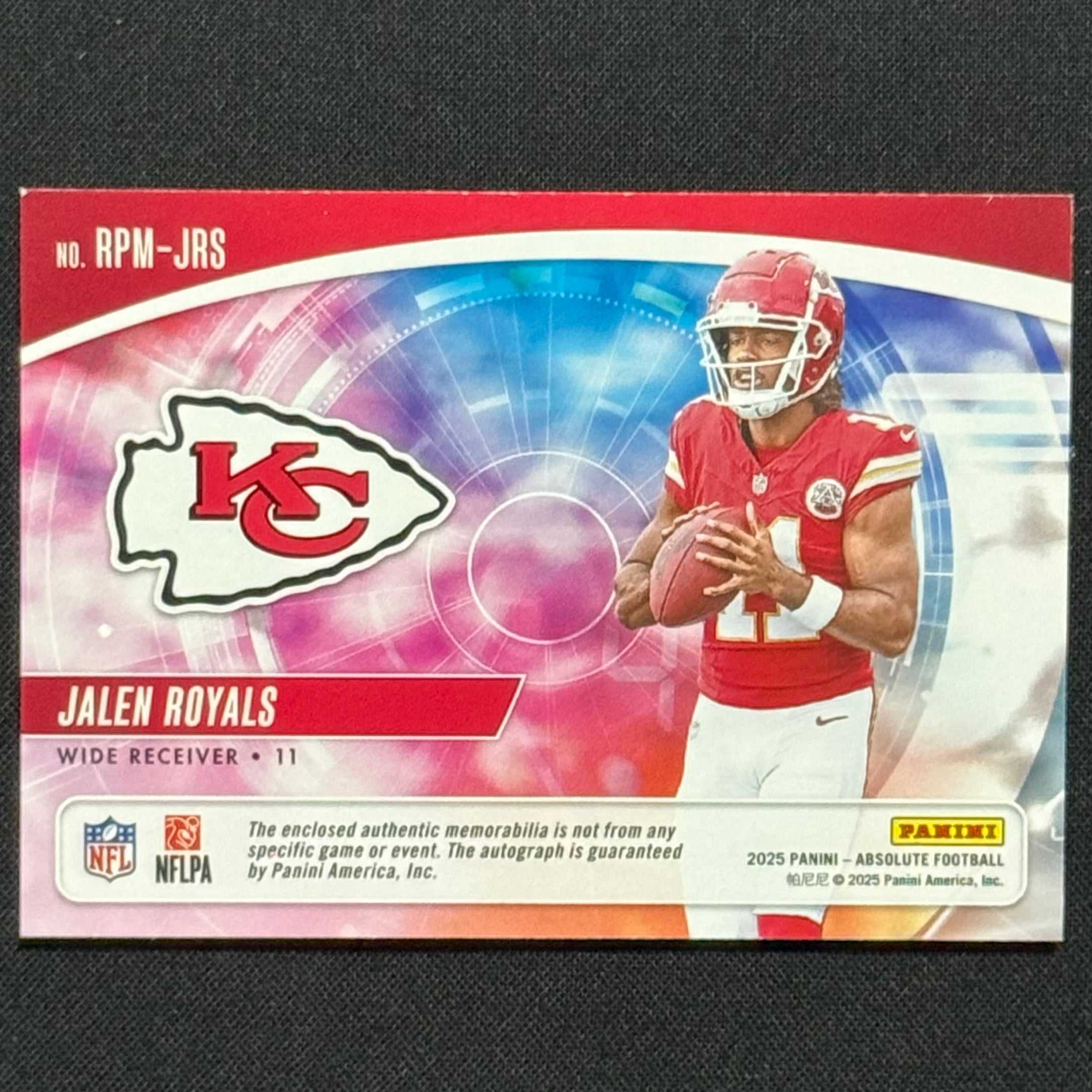 Jalen Royals 2025 Panini Absolute Rookie Premiere #RPM-JRS RPA #/299