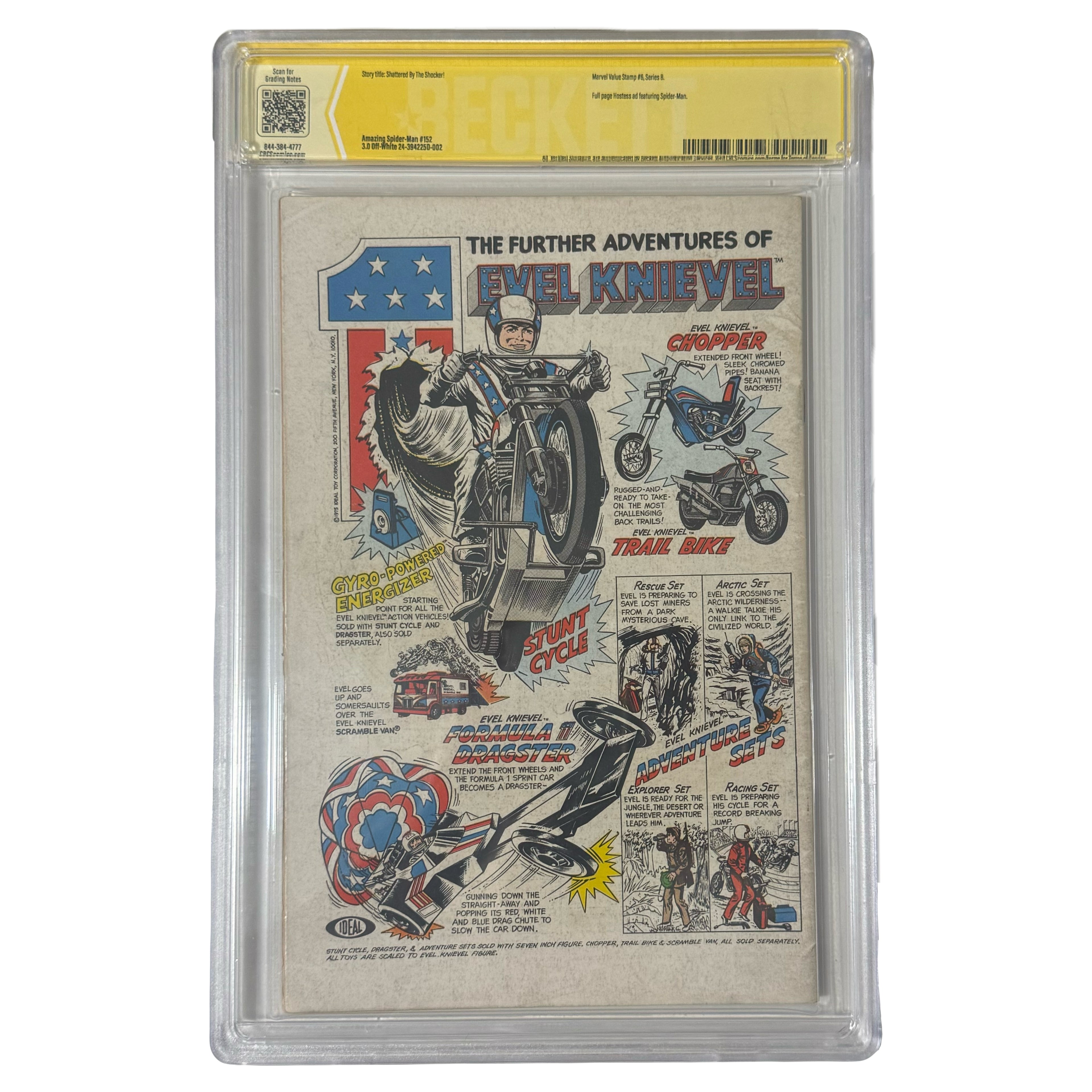 Stan Lee Signed 1976 "Amazing Spider-Man" Comic Book Issue #152