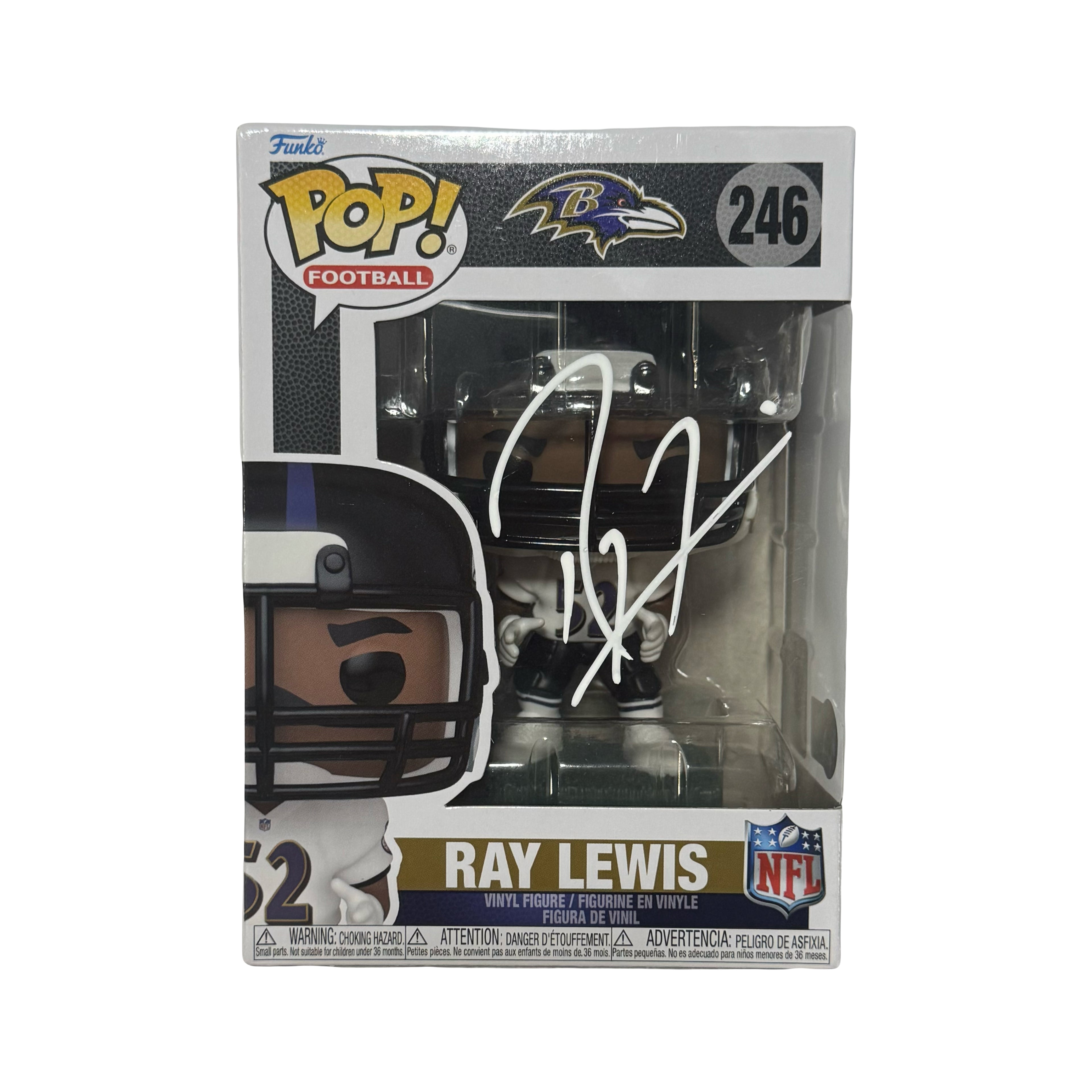 Ray Lewis Signed Baltimore Ravens Funko Pop