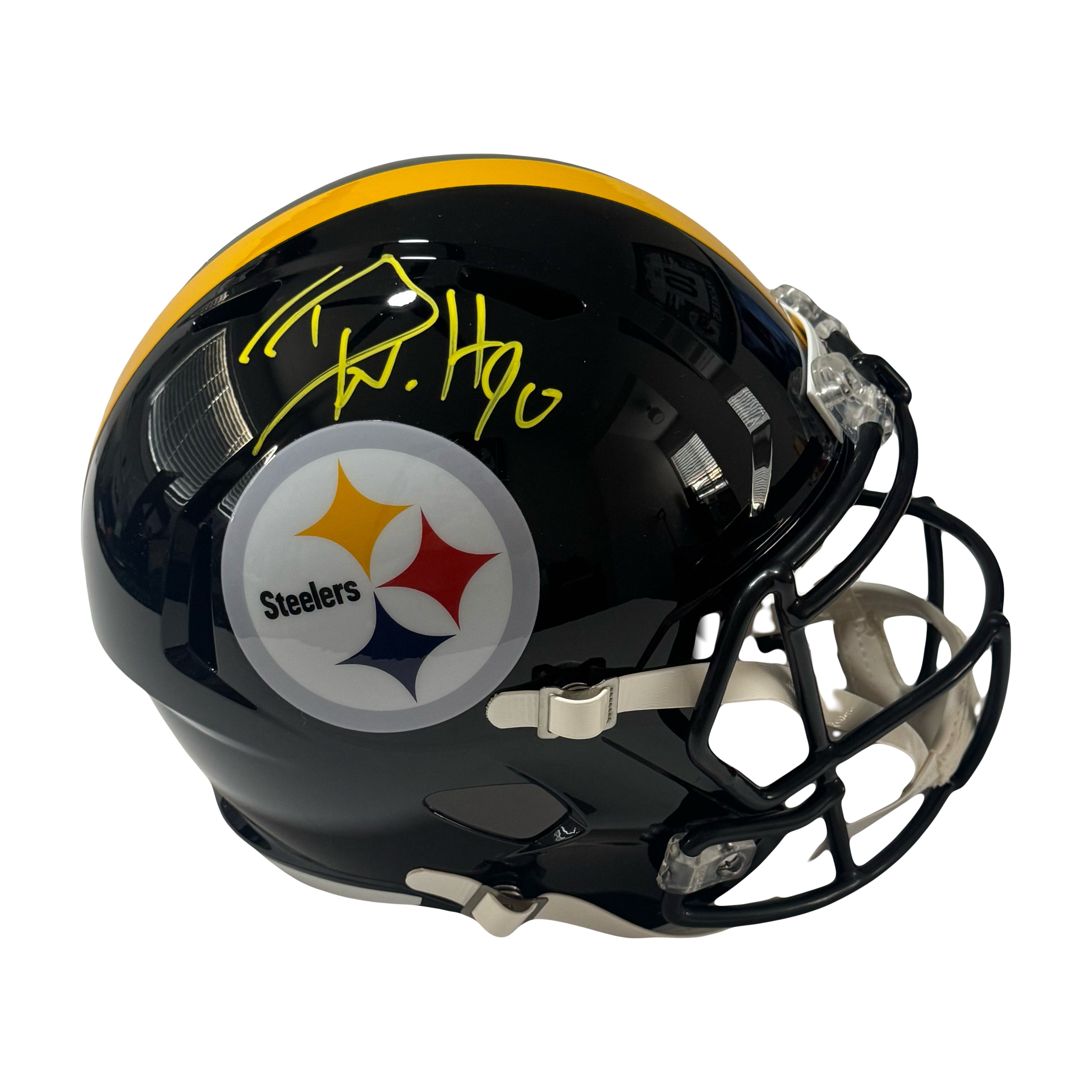 TJ Watt Signed Steelers Full Size Rep Helmet