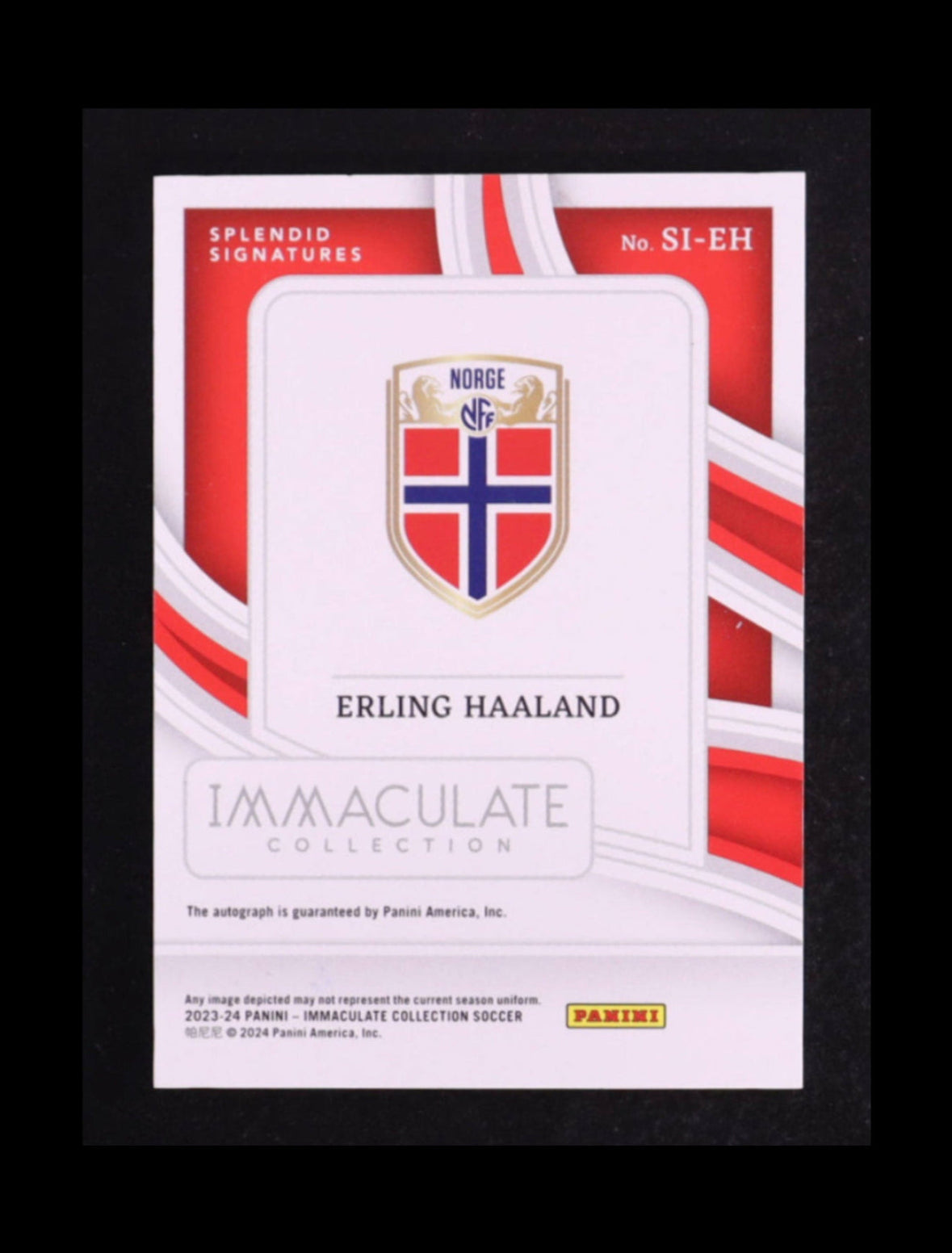Erling Haaland 2023-24 Immaculate Collection Splendid Signatures #8 #/99