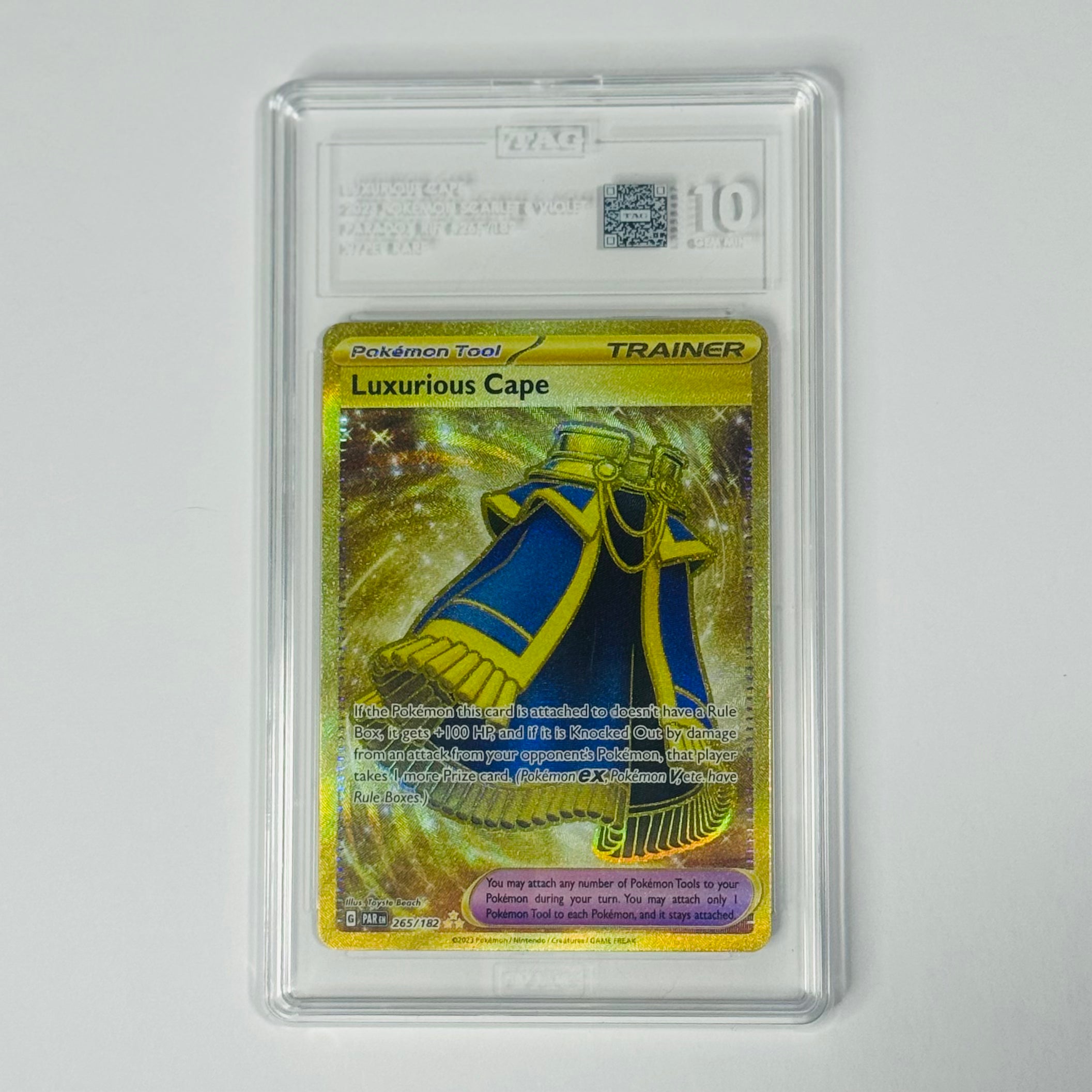 2023 Pokemon Luxurious Cape Hyper Rare #265/182 (TAG 10)
