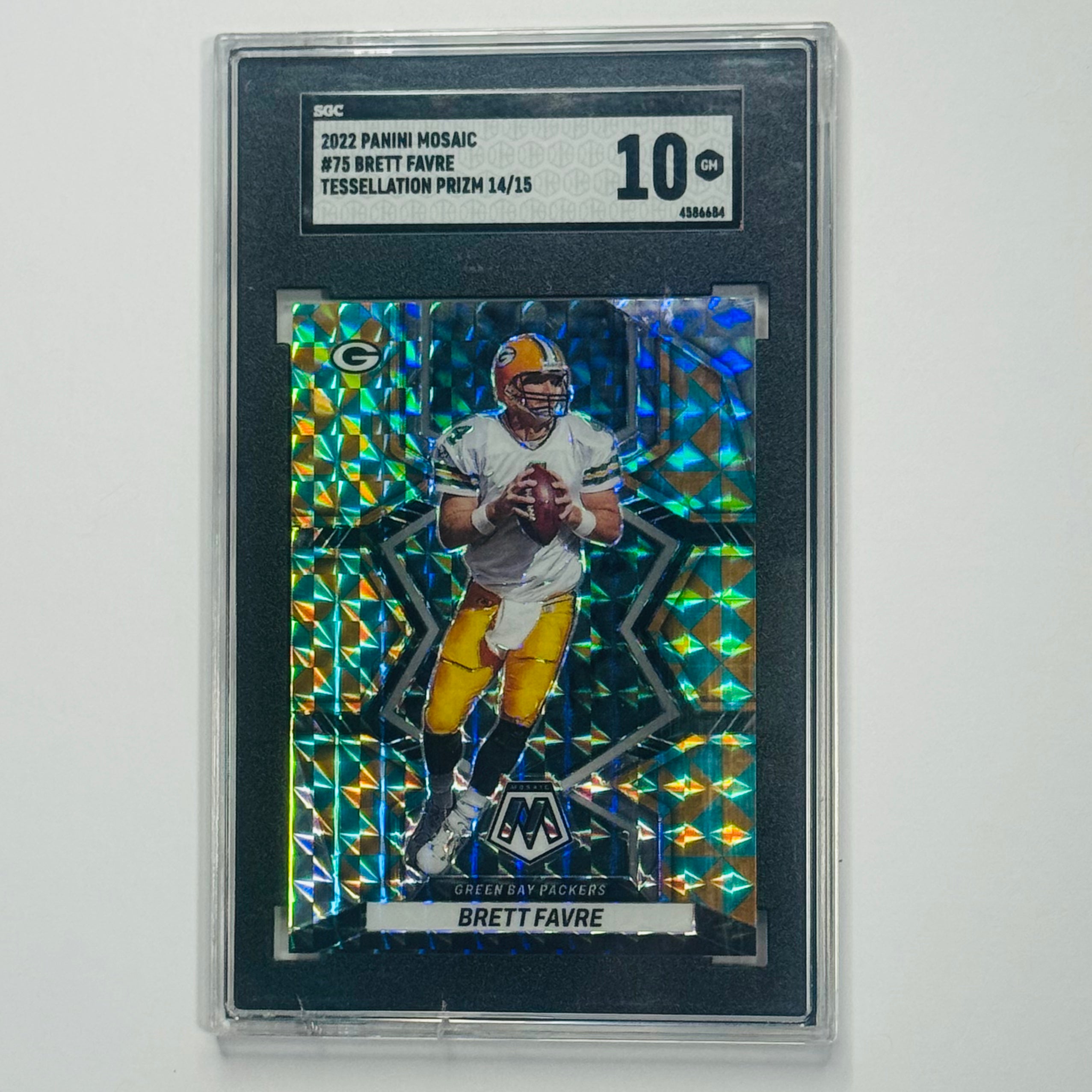 2022 Brett Favre- Panini Tessellation Prizm #75 (SGC 10)