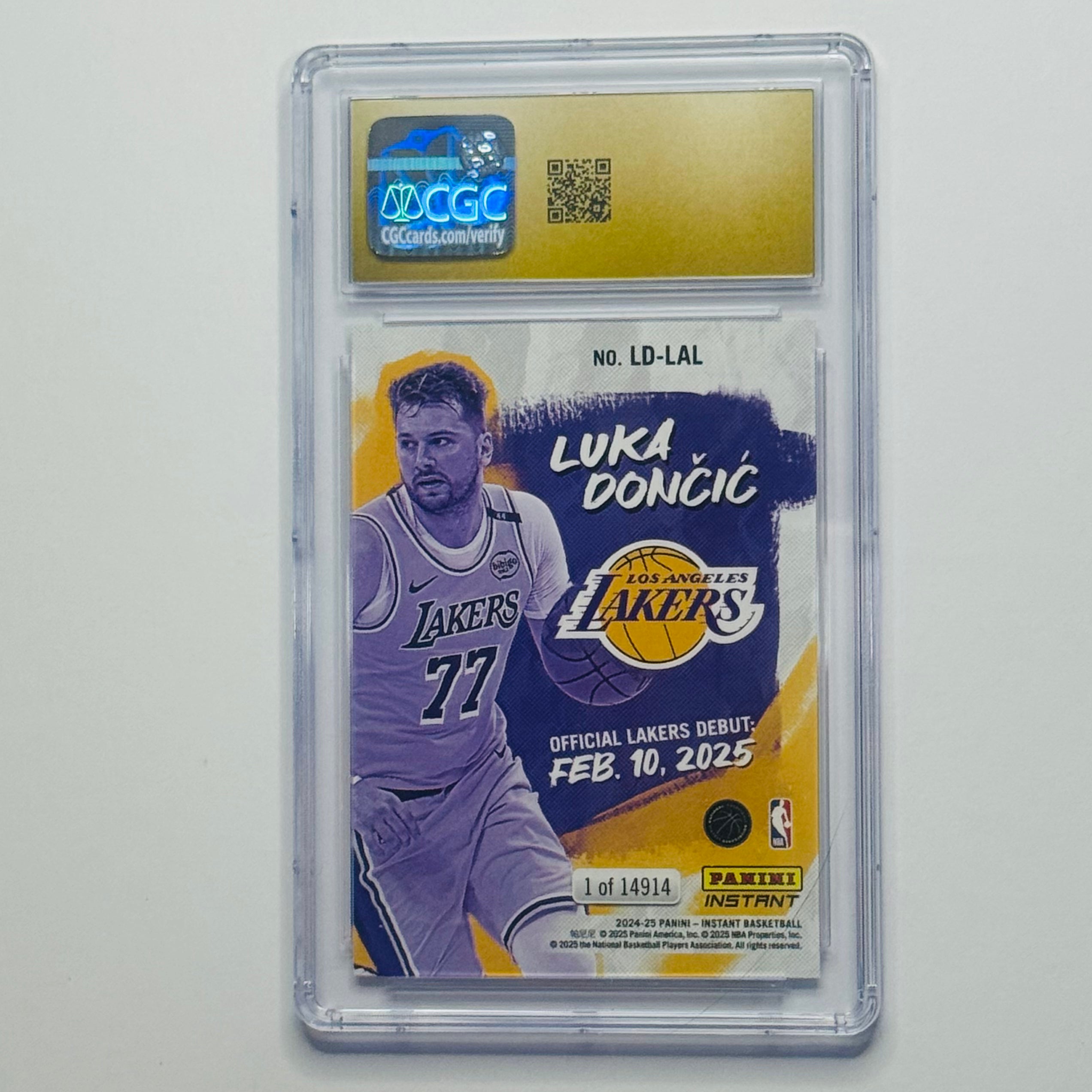 2024-25 Luka Doncic- Panini Instant #1/14914 #LD-LAL (CGC 10)