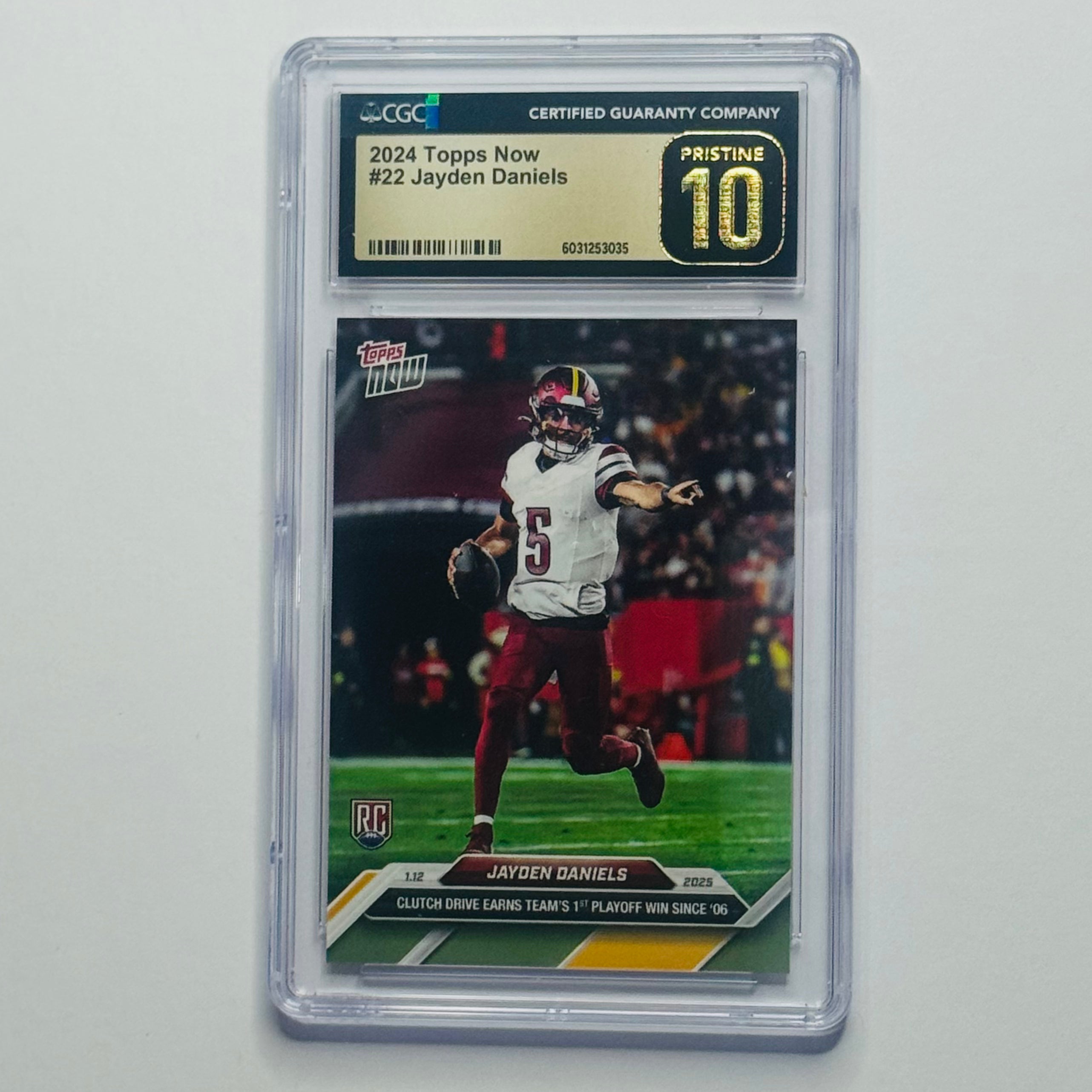 2024 Jayden Daniels- Topps Now RC #22 (CGC 10)