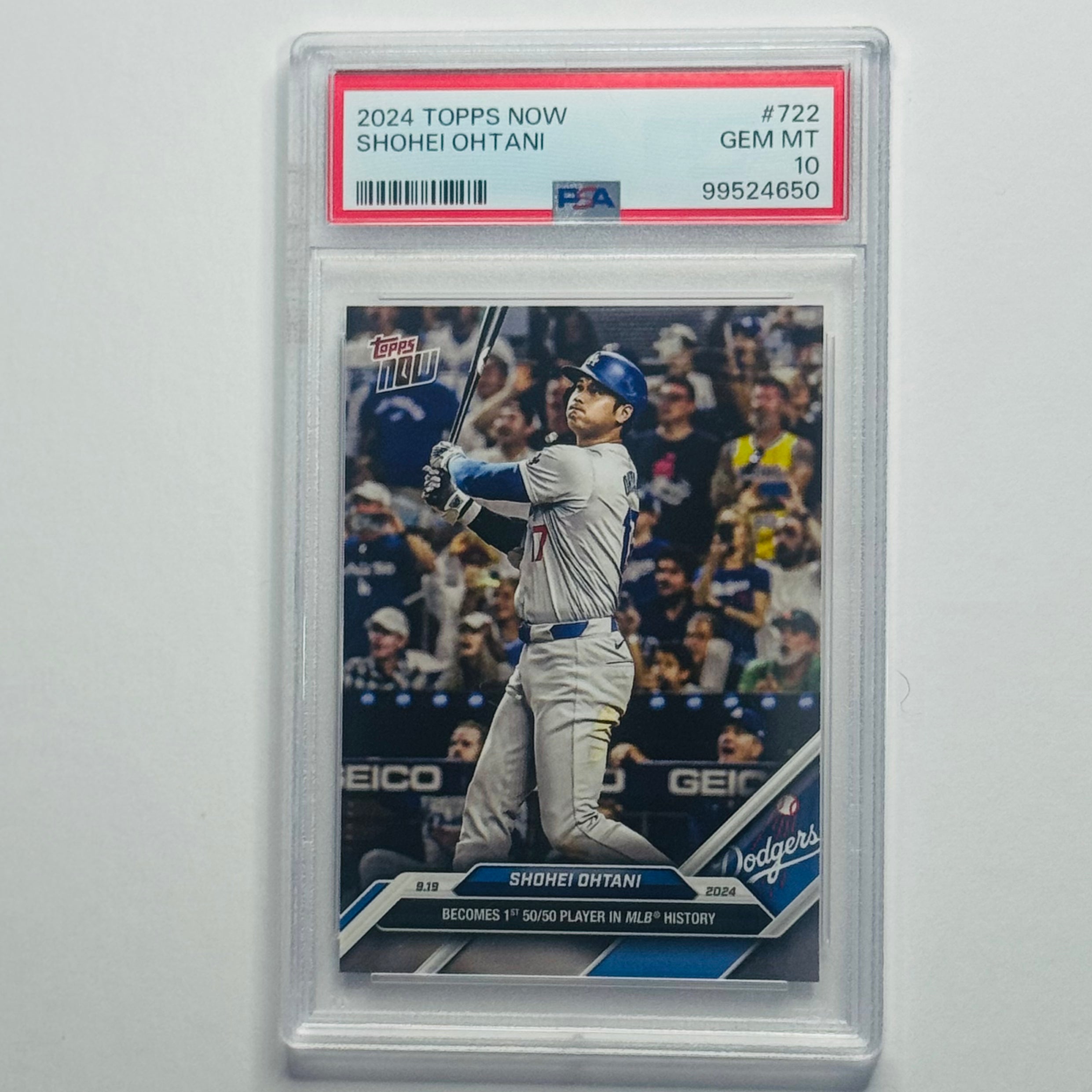 2024 Shohei Ohtani- Topps Now #722 (PSA 10)