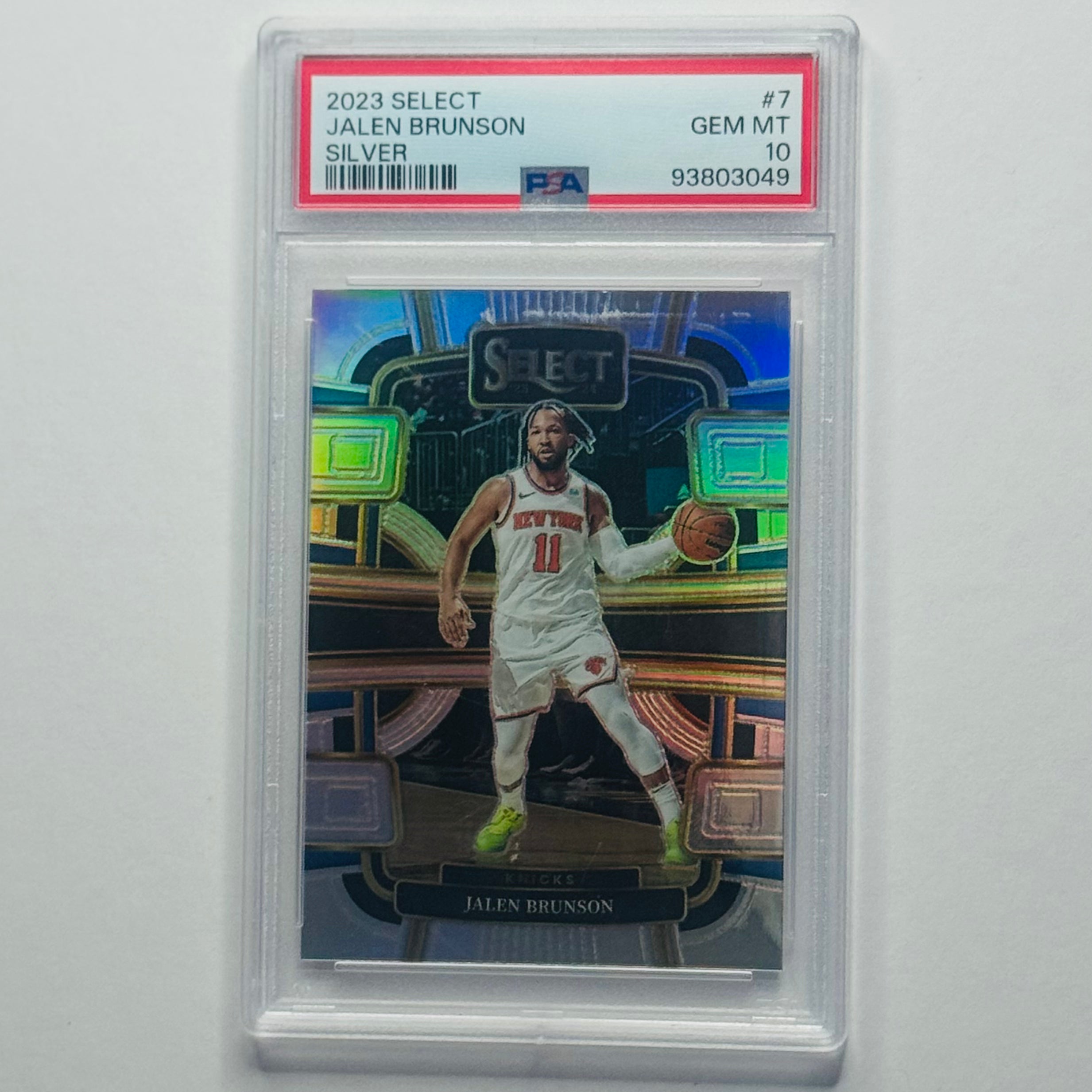 2023 Jalen Brunson- Panini Select Prizm silver #7 (PSA 10)