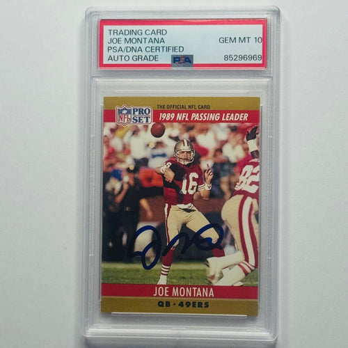 1990 Joe Montana- NFL Card Auto (Auto| PSA 10)