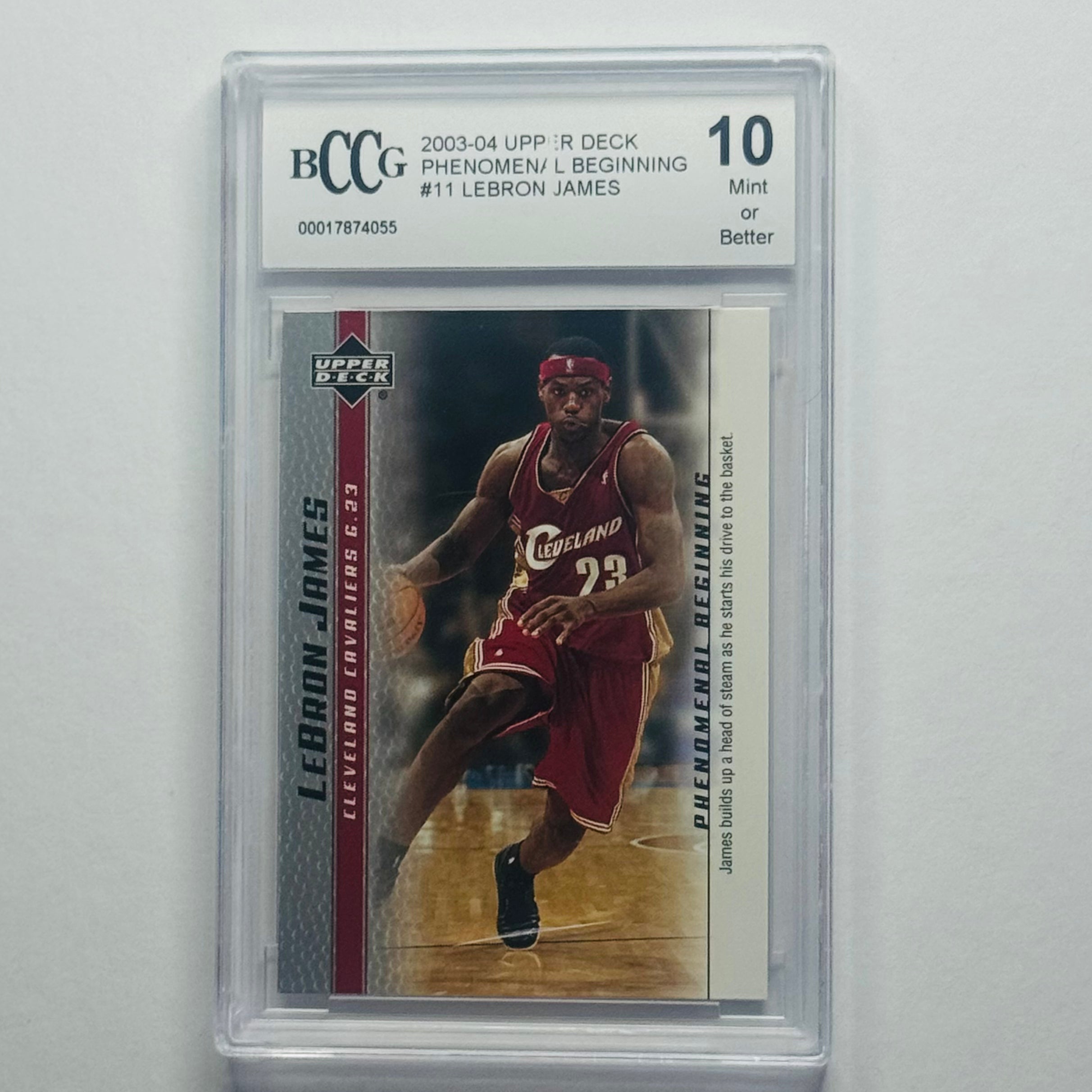 2003-04 LeBron James- Upper Deck Phenomenal Beginning RC #11 (BCCG 10)