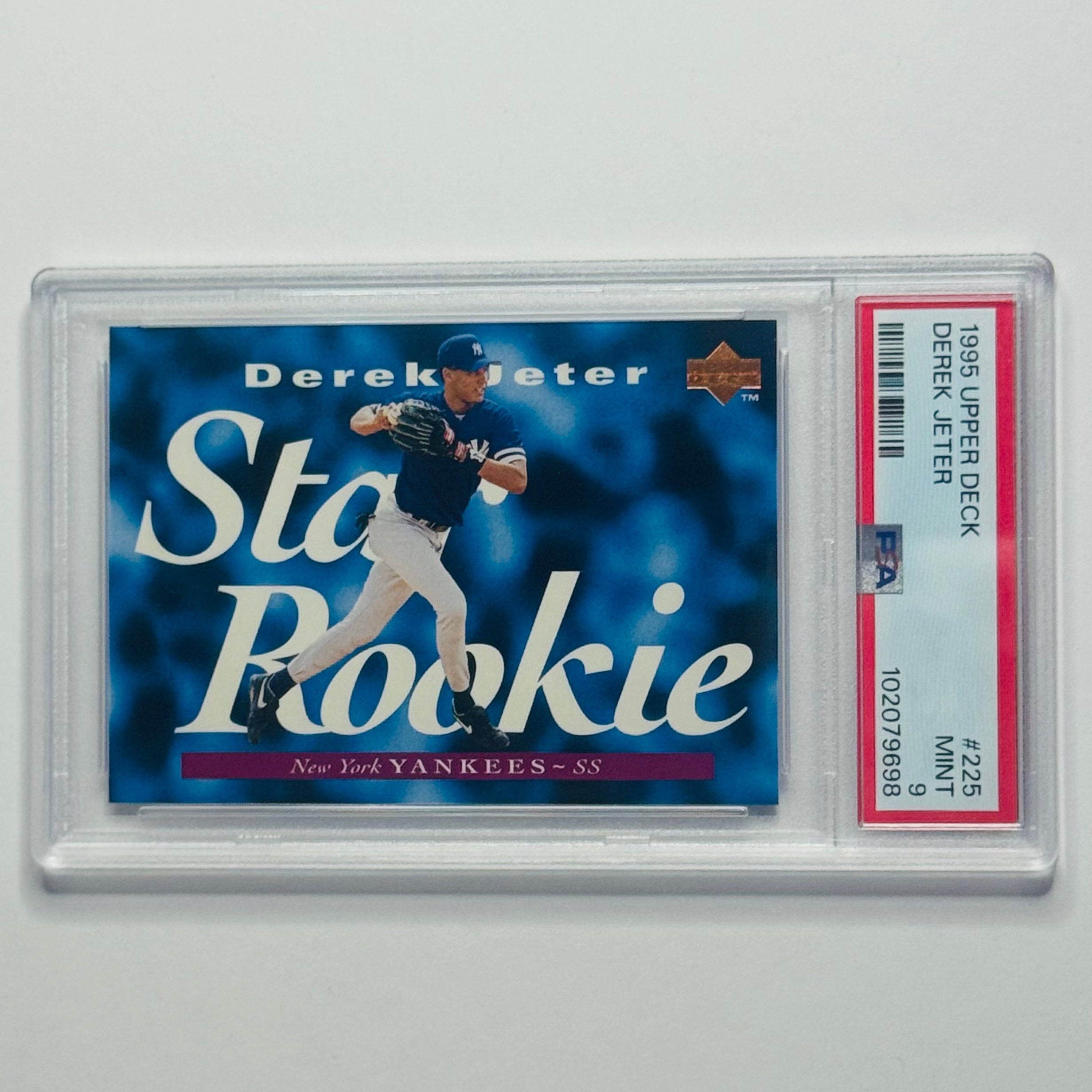 1995 Derek Jeter- Upper Deck Star Rookie RC #225 (PSA 9)