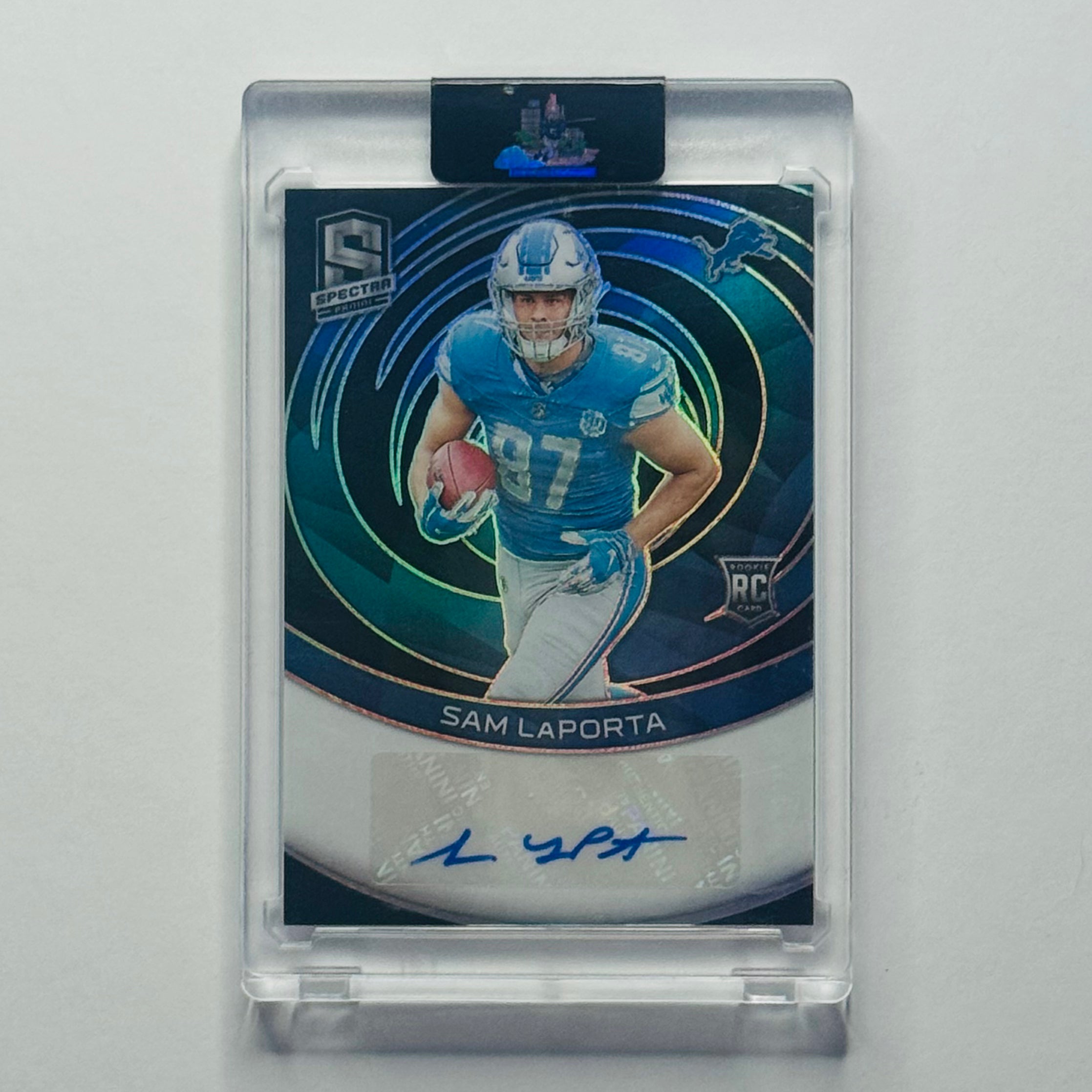 2024 Sam LaPorta- Panini Spectra Prizm Auto RC #70/99 #RAU-SLA