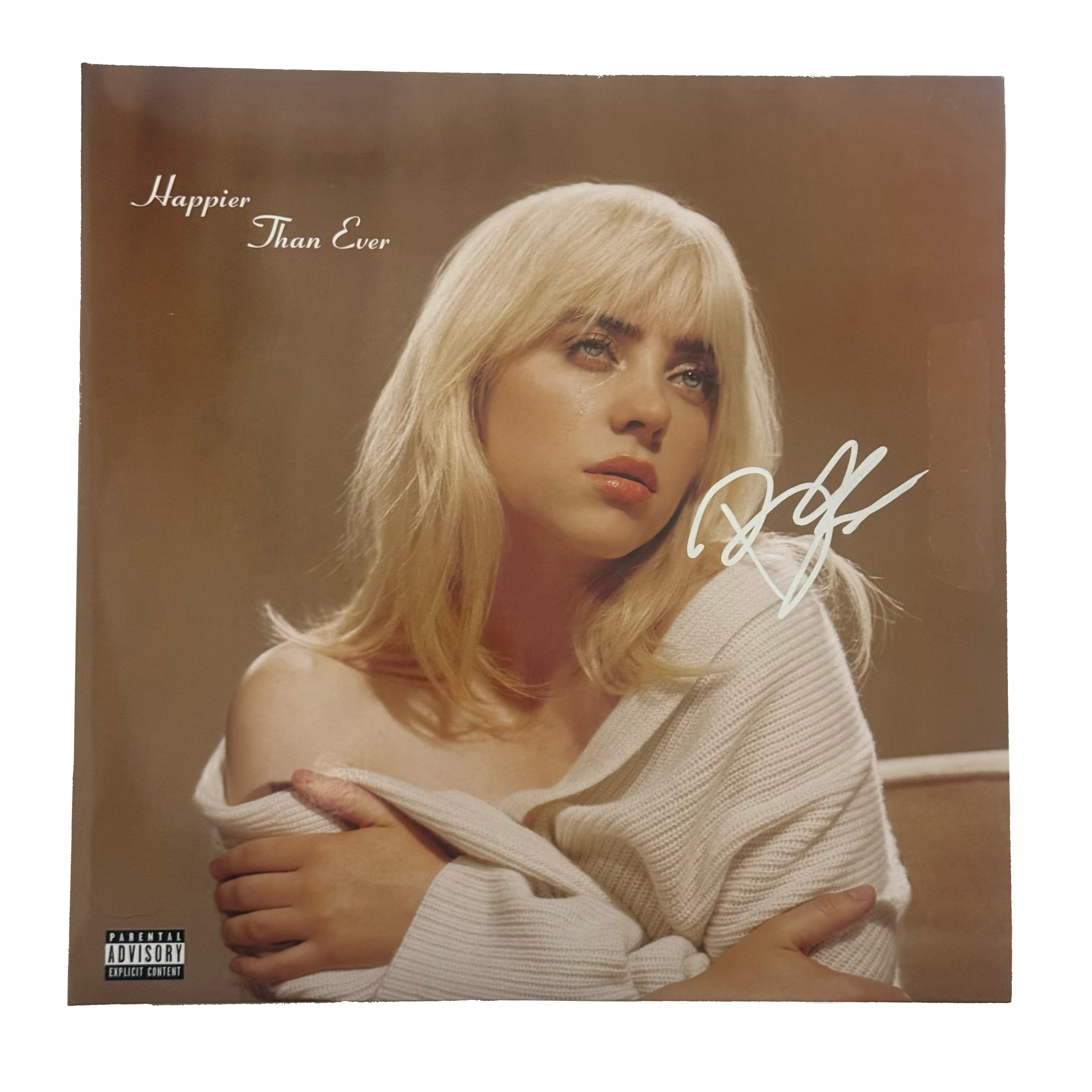 Billie Eilish Signed "Happier Than Ever" Vinyl Cover