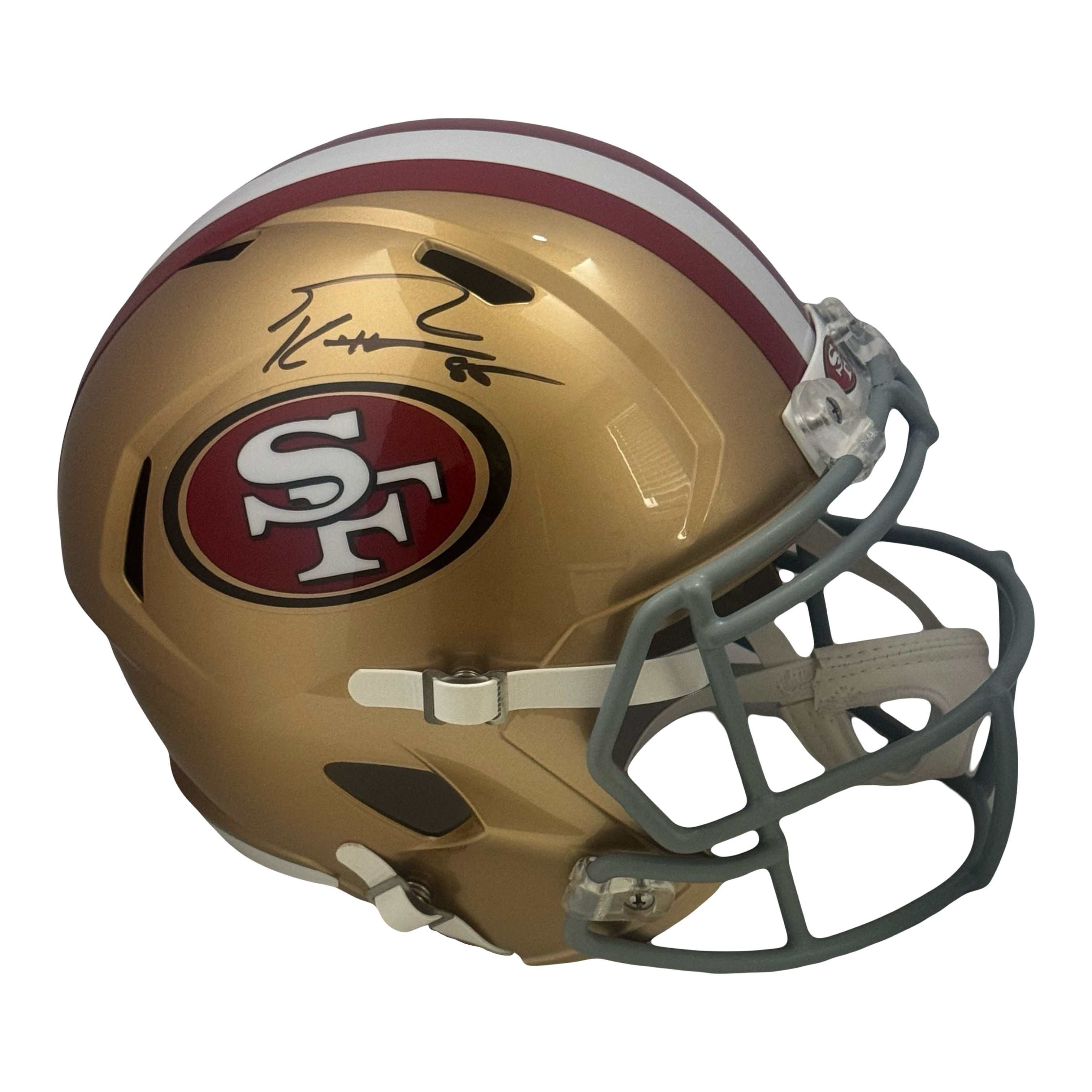 George Kittle Signed Full-Size Replica 49ers Helmet