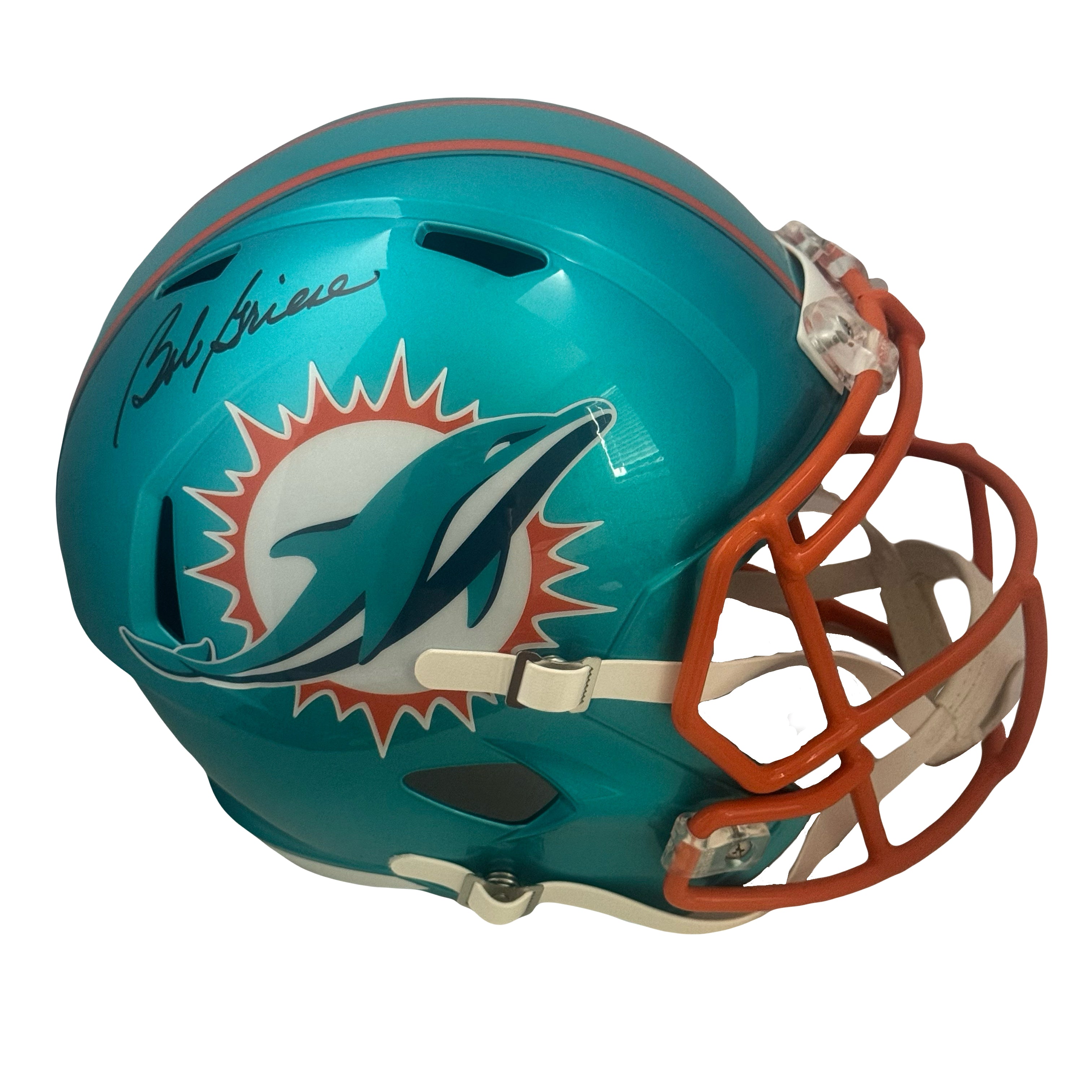 Signed Bob Griese Full-Size Replica Dolphins Helmet