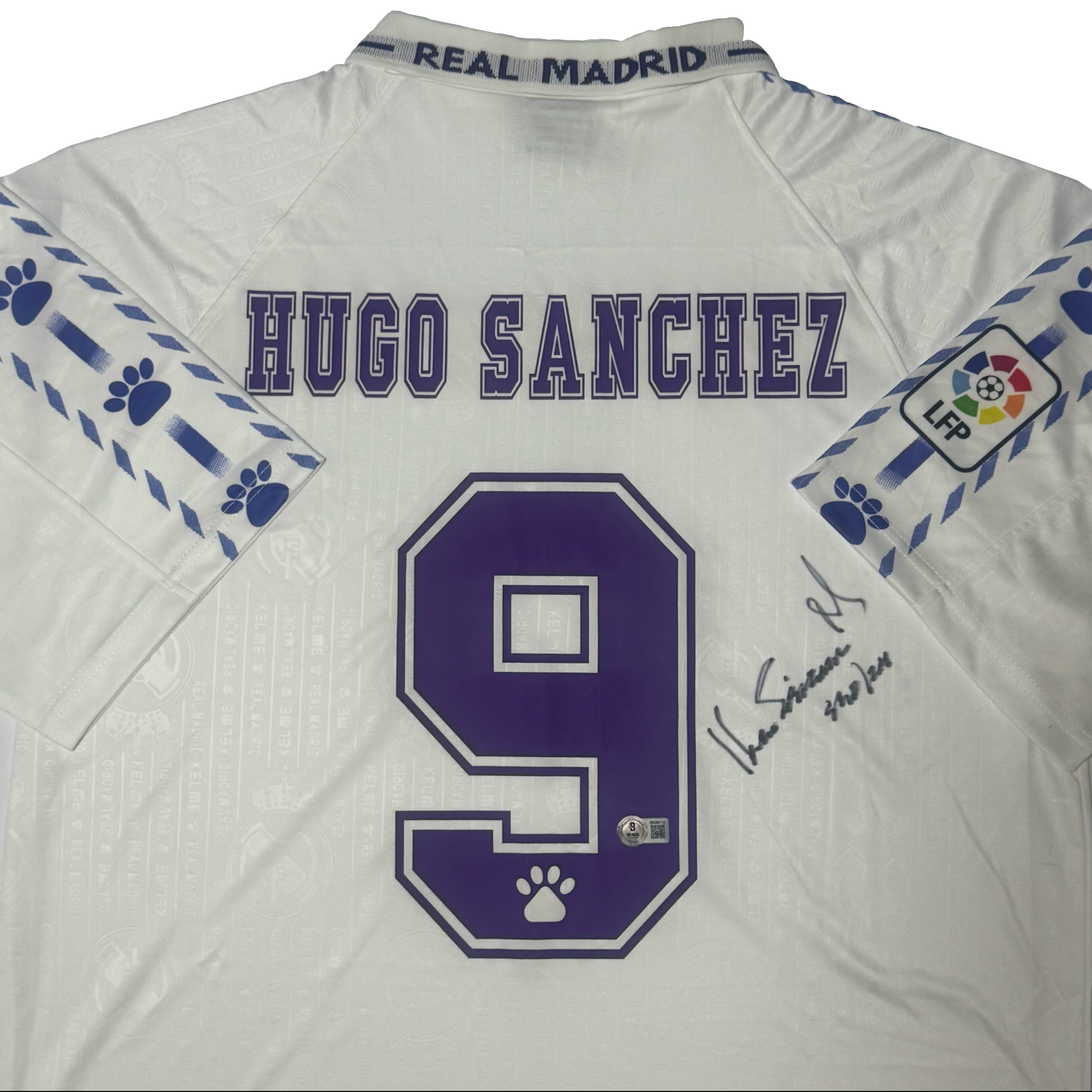 Hugo Sanchez Signed Real Madrid Jersey