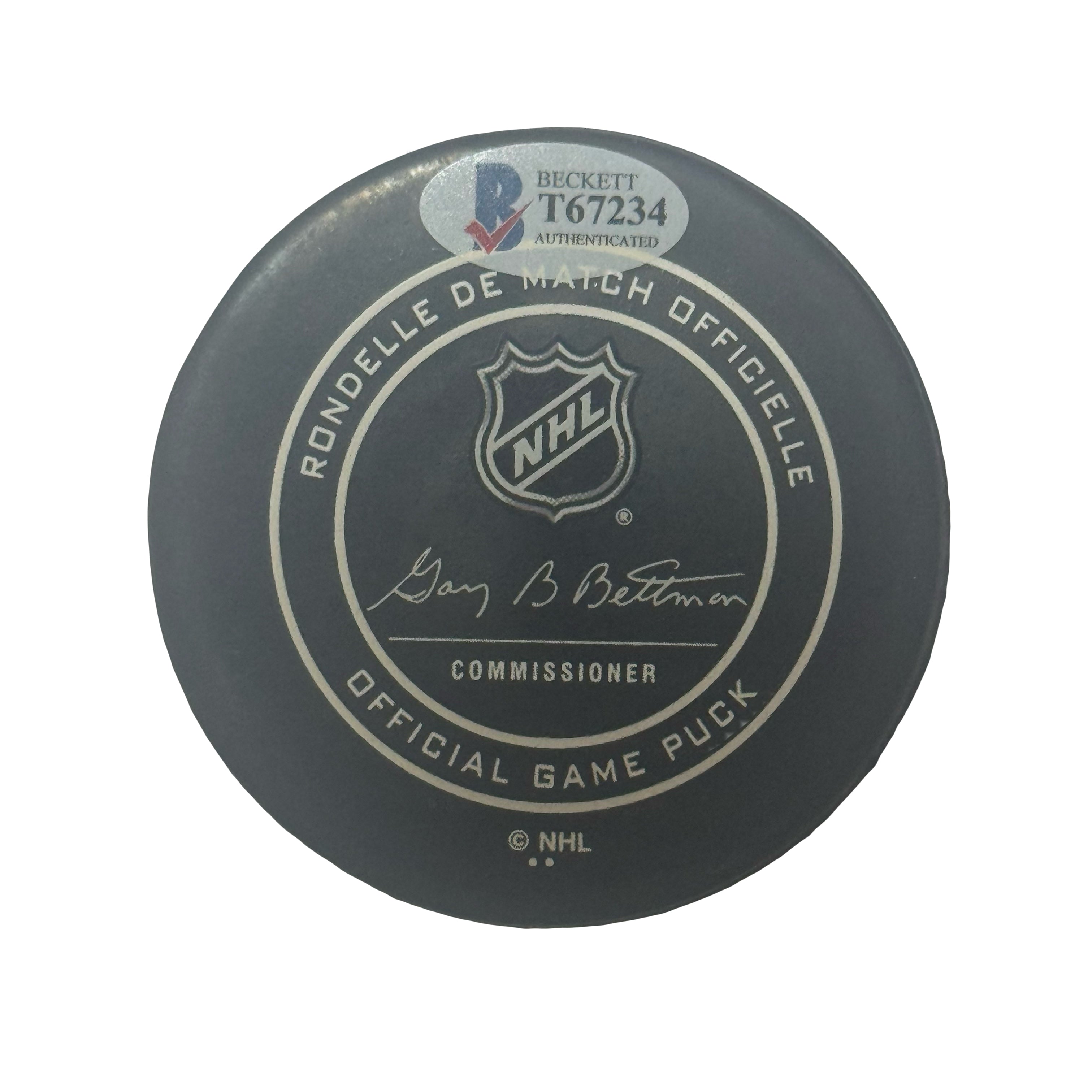 Aleksander Barkov Signed 2018 All-Star Logo Hockey Puck